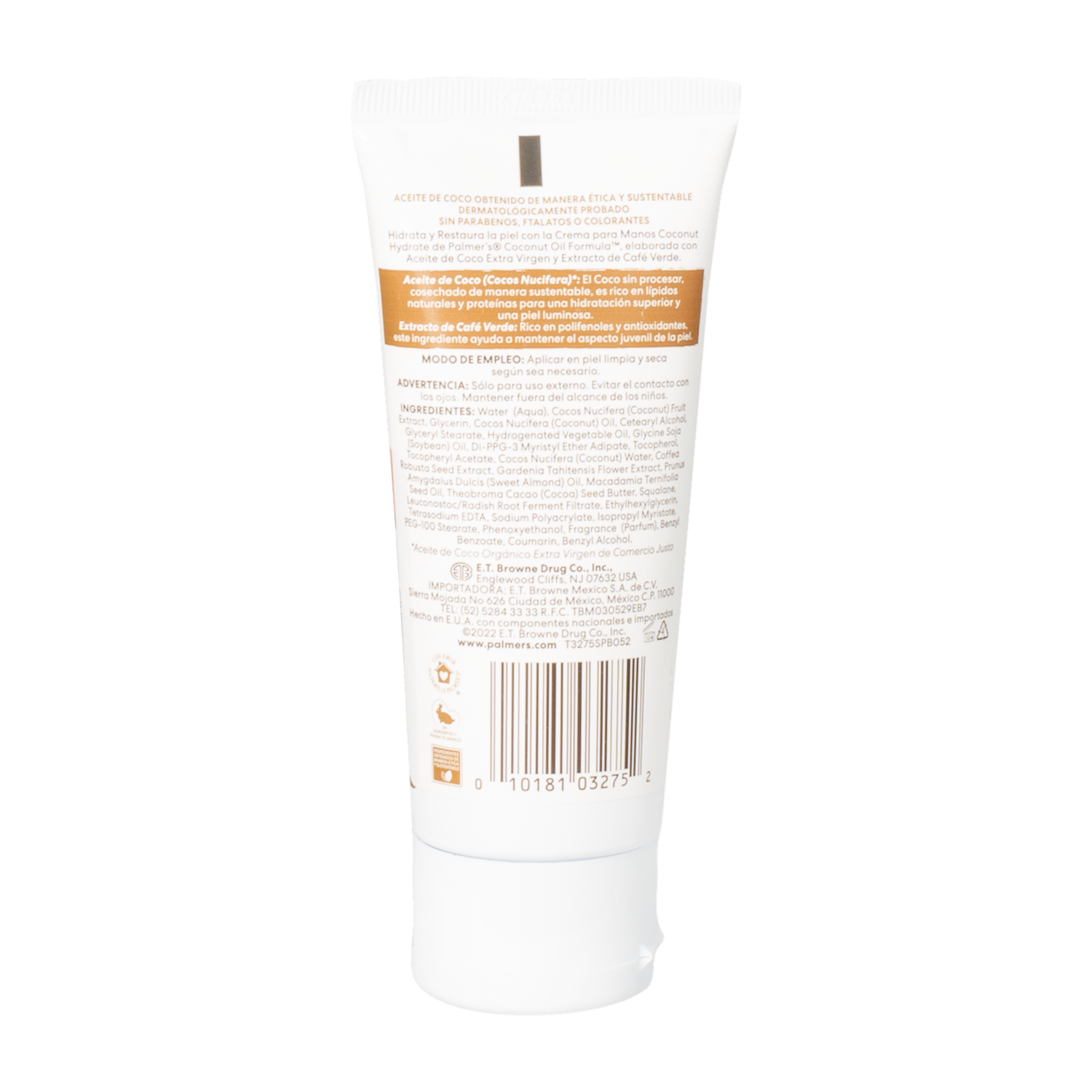 Crema Para Manos Hidratante Con Aceite De Coco Y Con Vitamina E PALMER’S 96 G