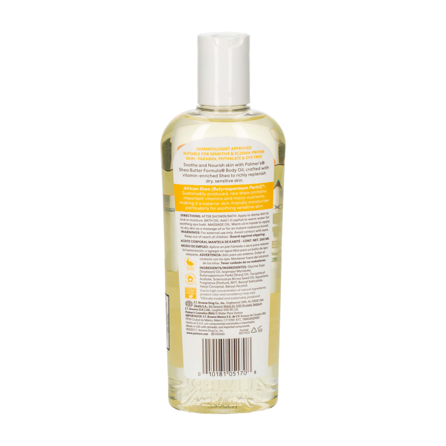 Crema Corporal Con Aceite De Karite Y Vitamina E PALMER’S 250 Ml