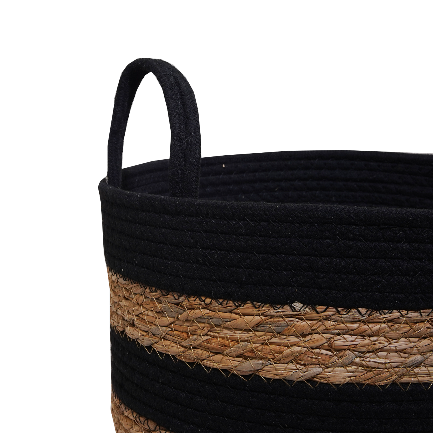 Cesto De Mimbre Color Negro FREE HOME Unidad