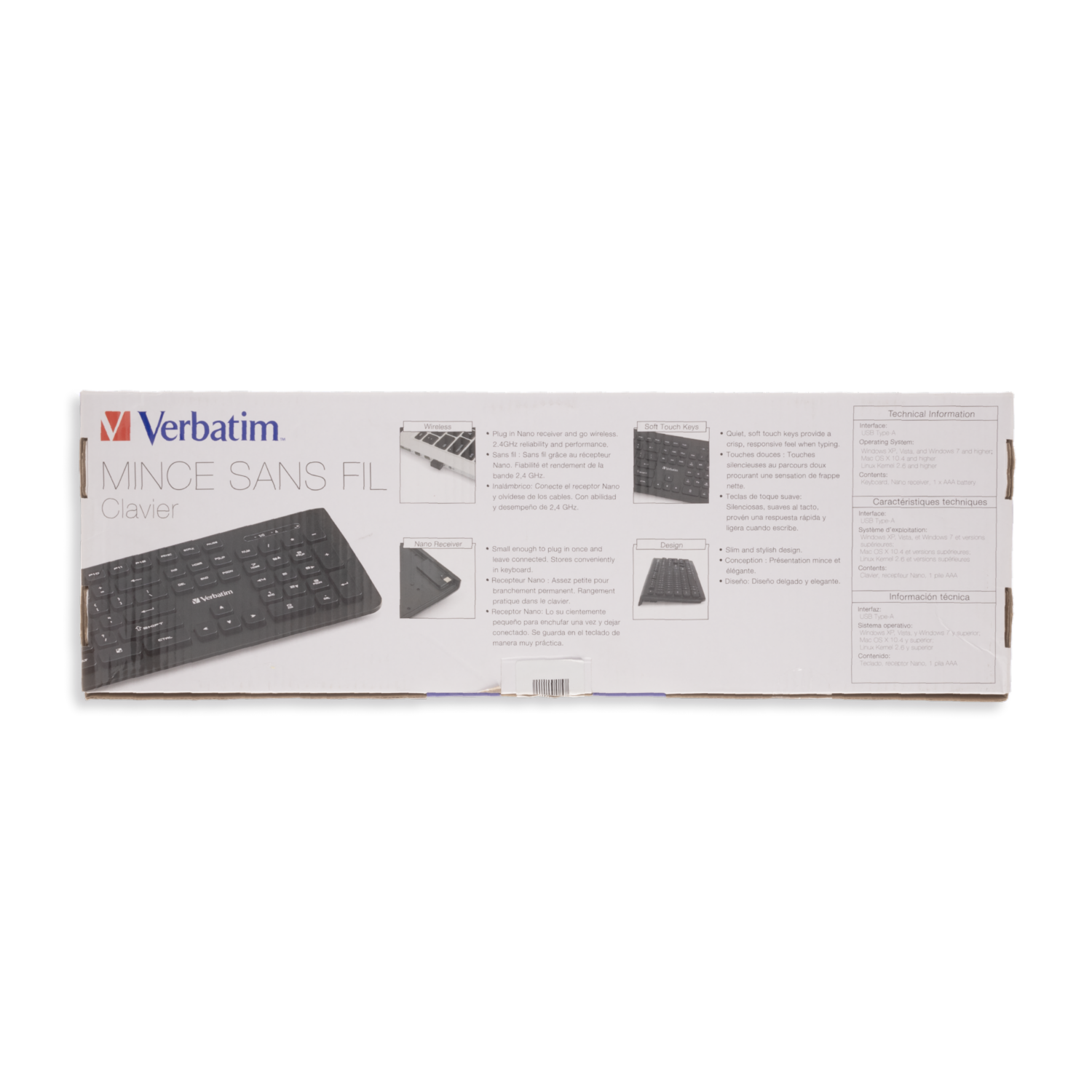 Teclado Slim Negro VERBATIM Inalámbrico