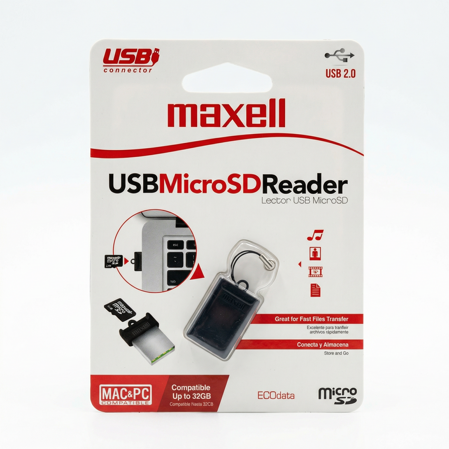 Lector Usb De Micro SD MAXELL Mini