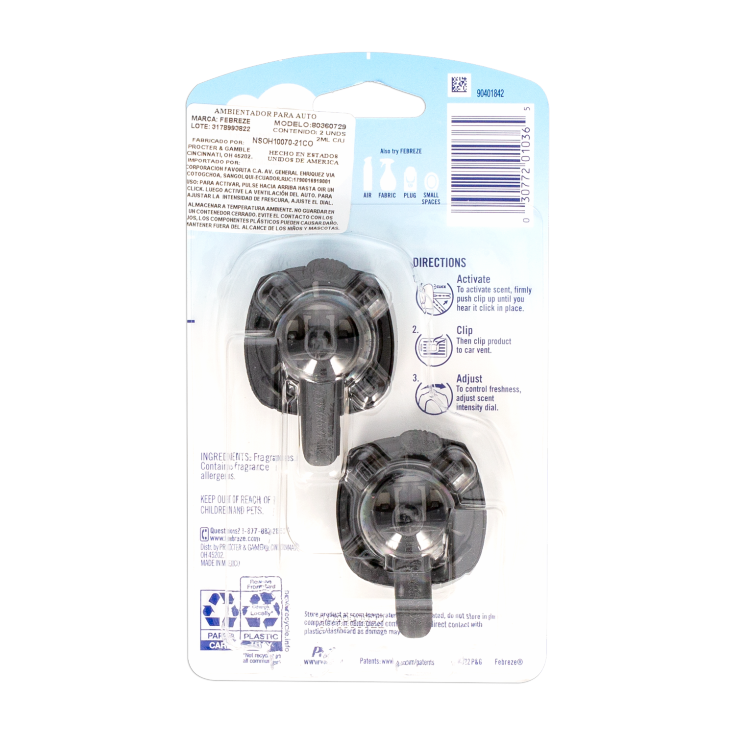 Ambiental De Auto Fragancia Lush FEBREZE 14 G