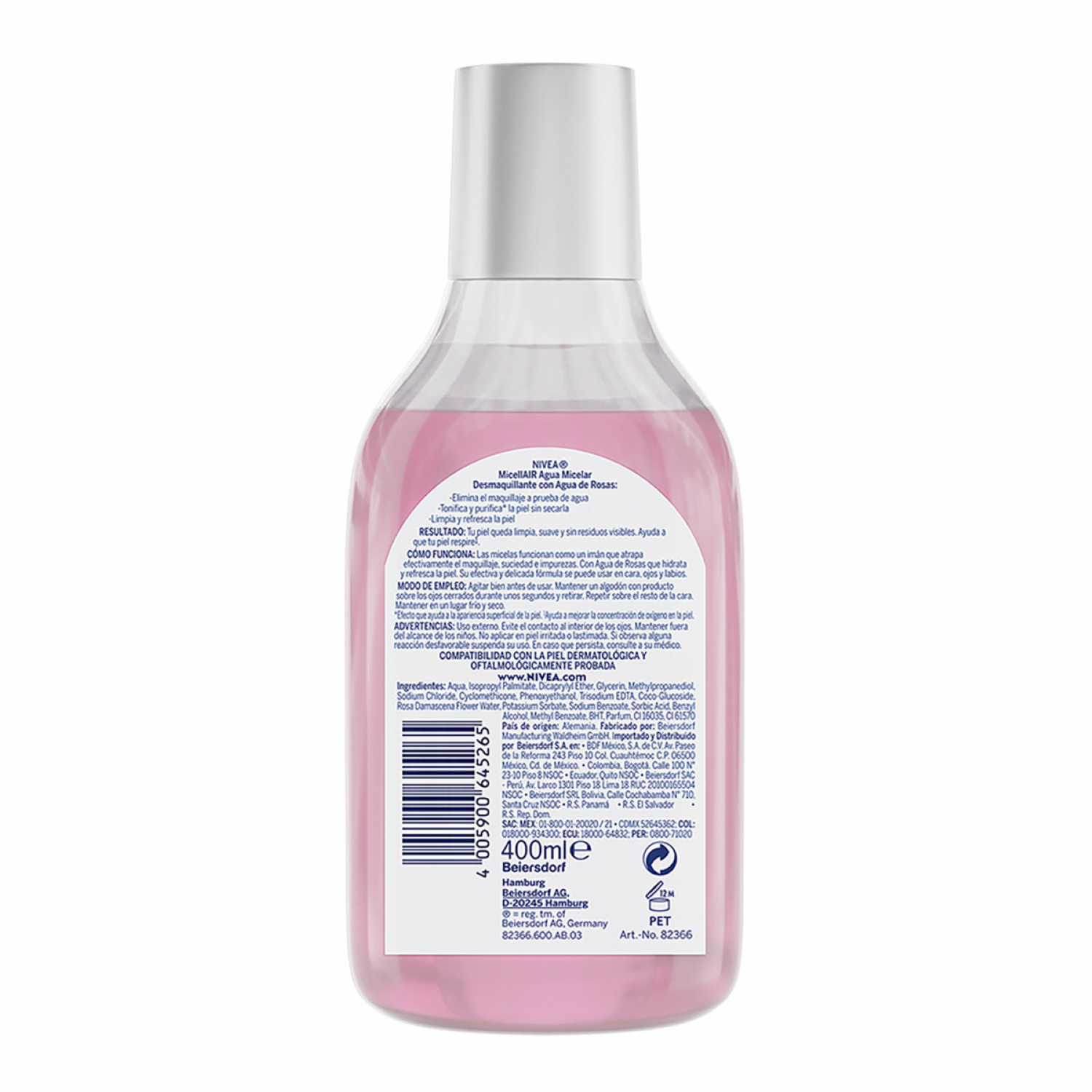 Agua Micelar De Rosas NIVEA 400 Ml