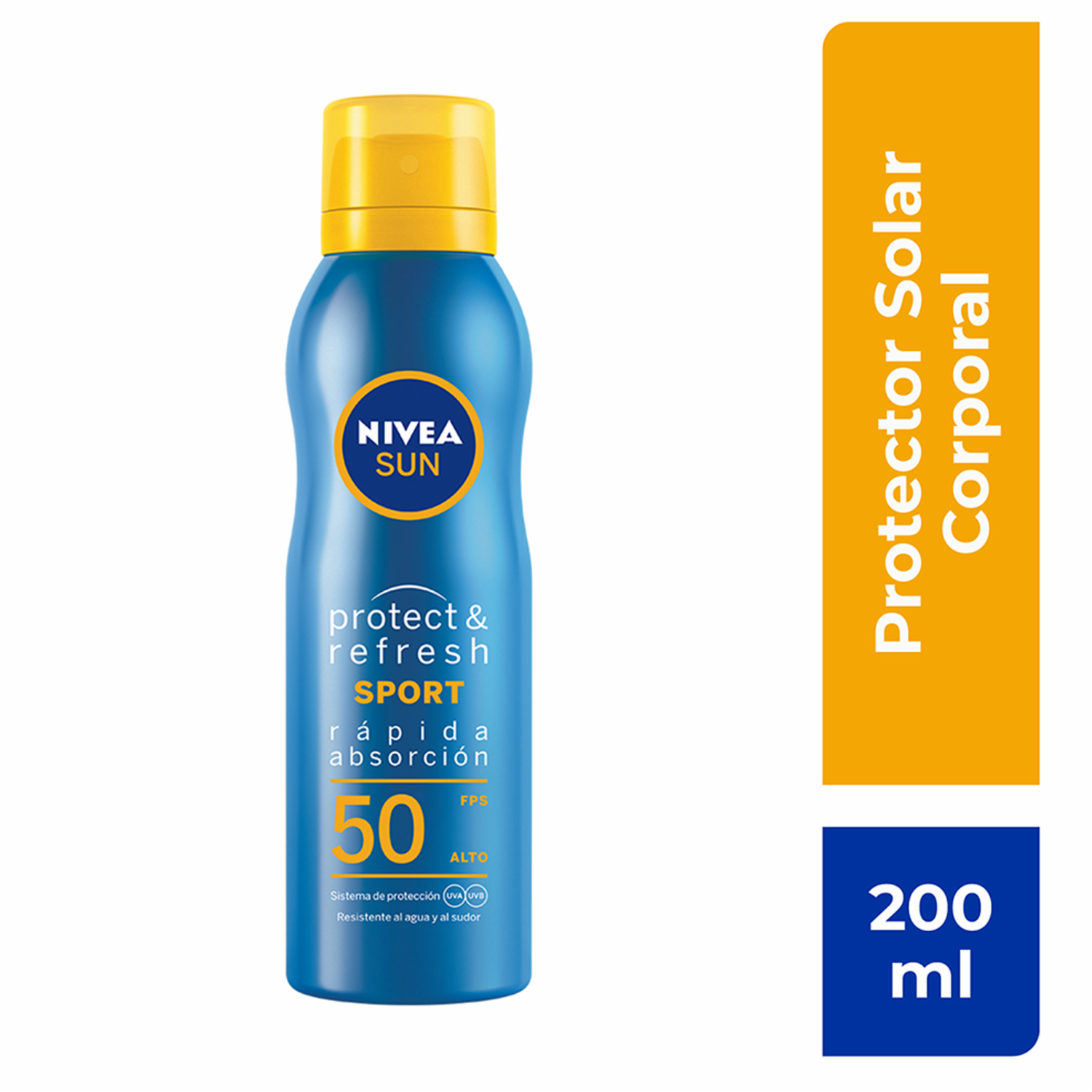 Protector Solar Sun Spray Protect & Refresh Spf 50+ NIVEA 200 Ml