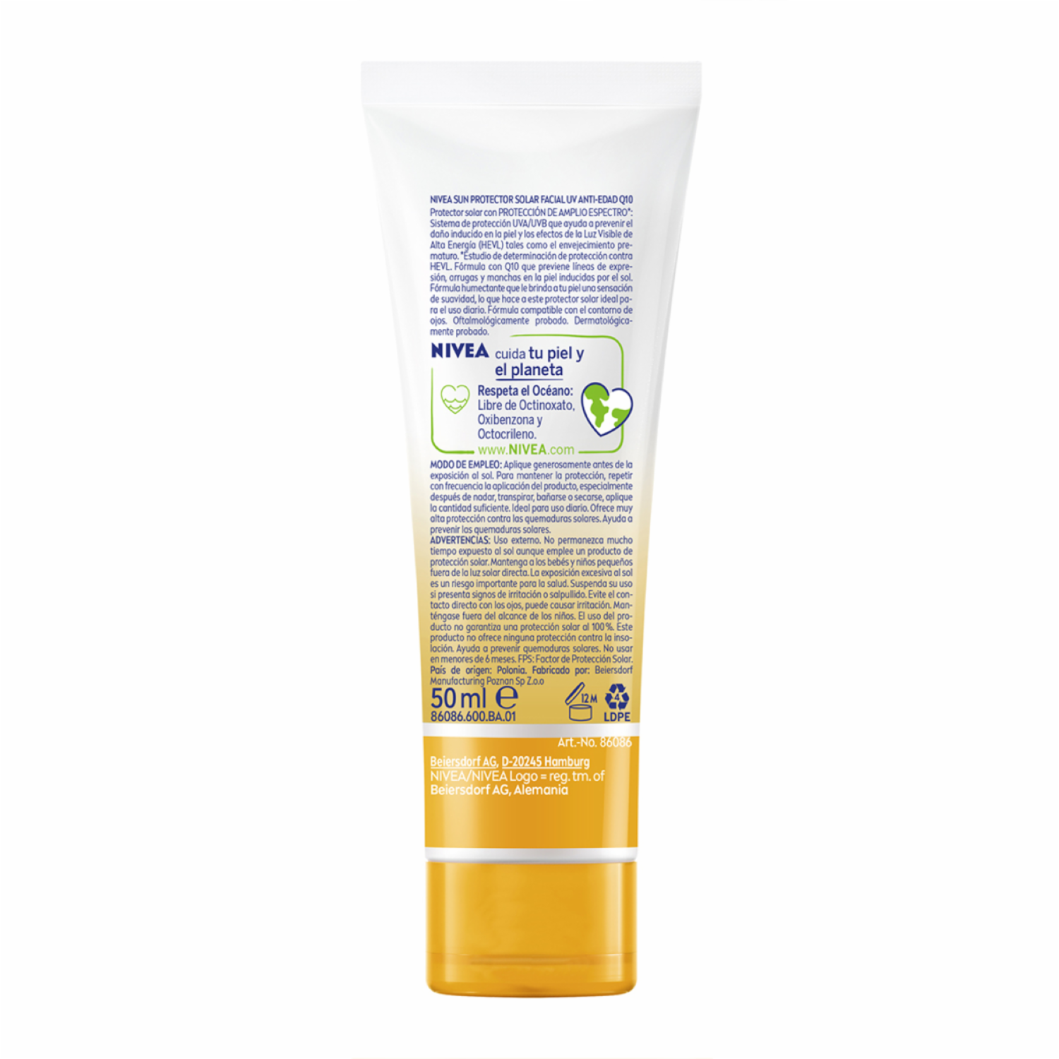 Protector Solar Facial Anti-Edad Spf 50+ NIVEA 50 Ml