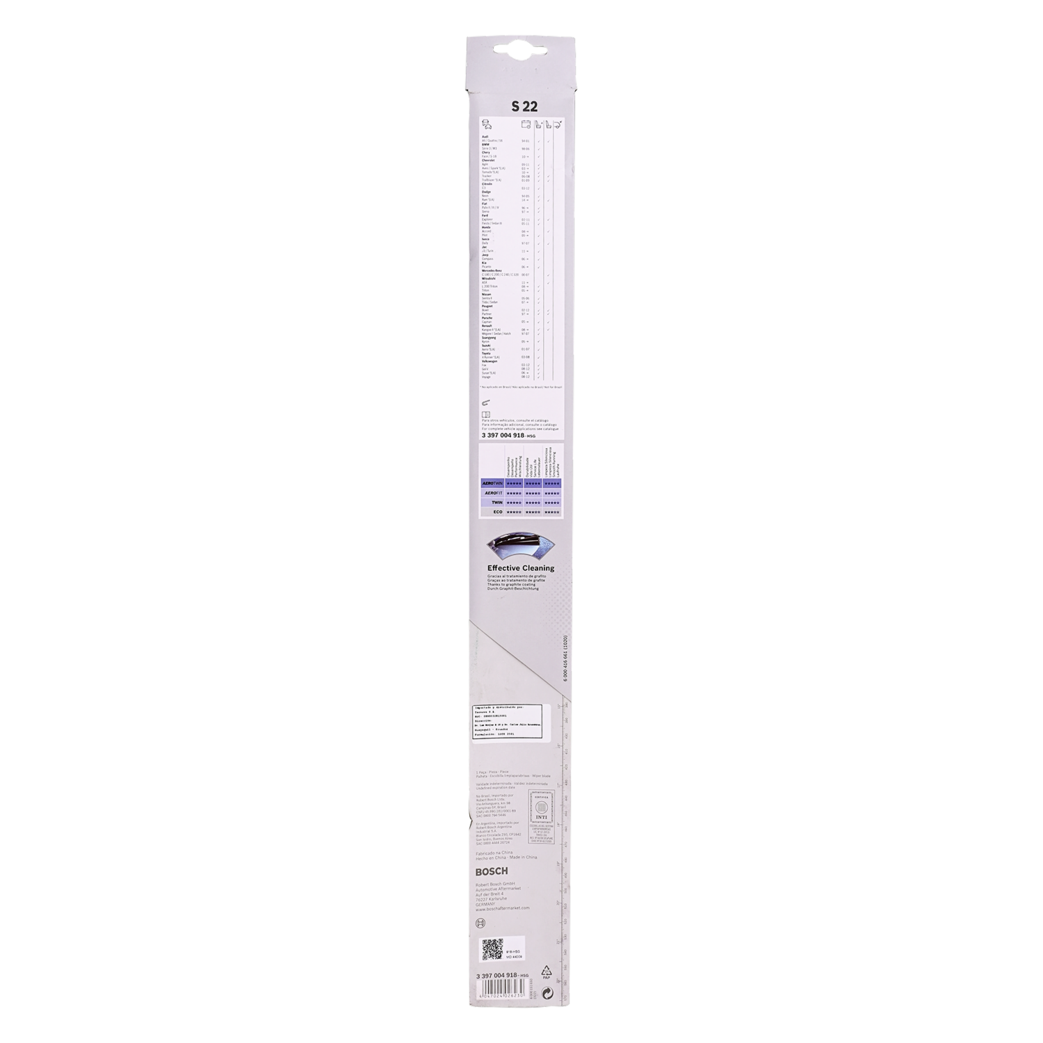 Plumas Limpiaparabrisas De Auto Eco Individual 22 550Mm BOSCH 22 550MM