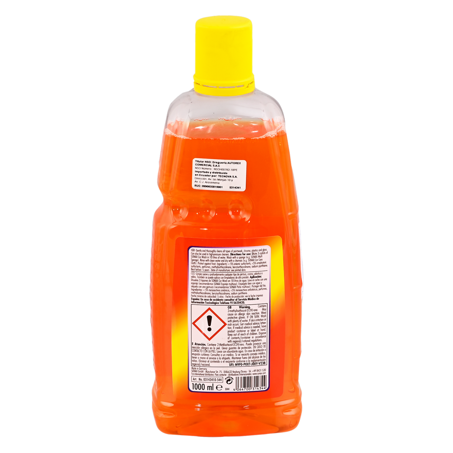 Shampoo Para Auto Con Brillo SONAX 1000 Ml