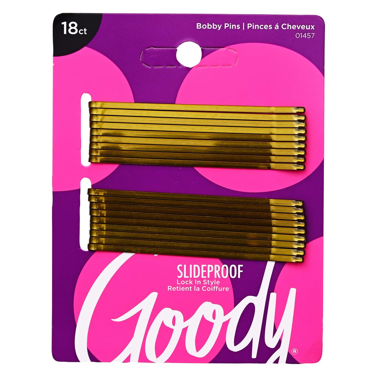 Vinchas De Cabello Tipo Invisible Café X18 GOODY Paquete