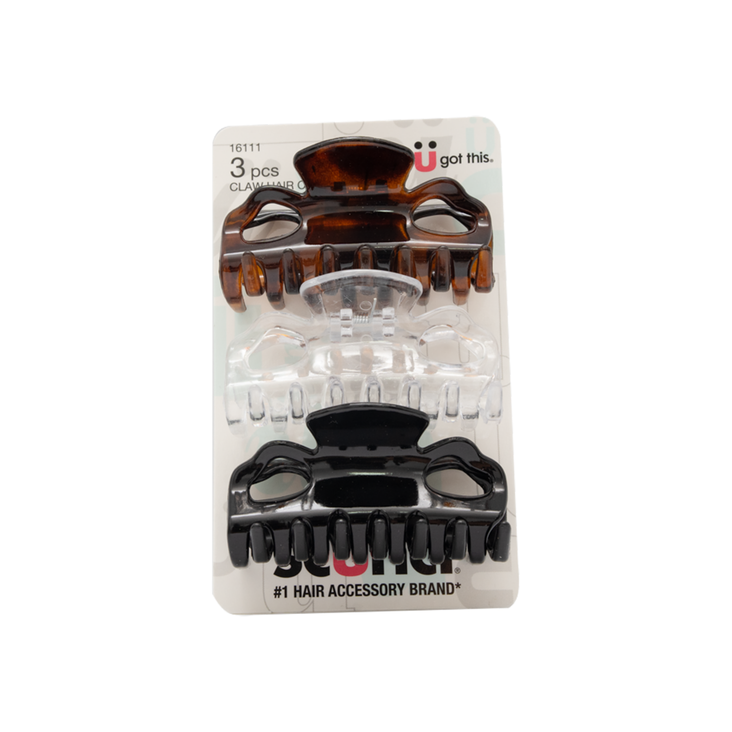 Vinchas De Cabello Tipo Gancho Grandes Tras Negro Café X3 CONAIR Paquete