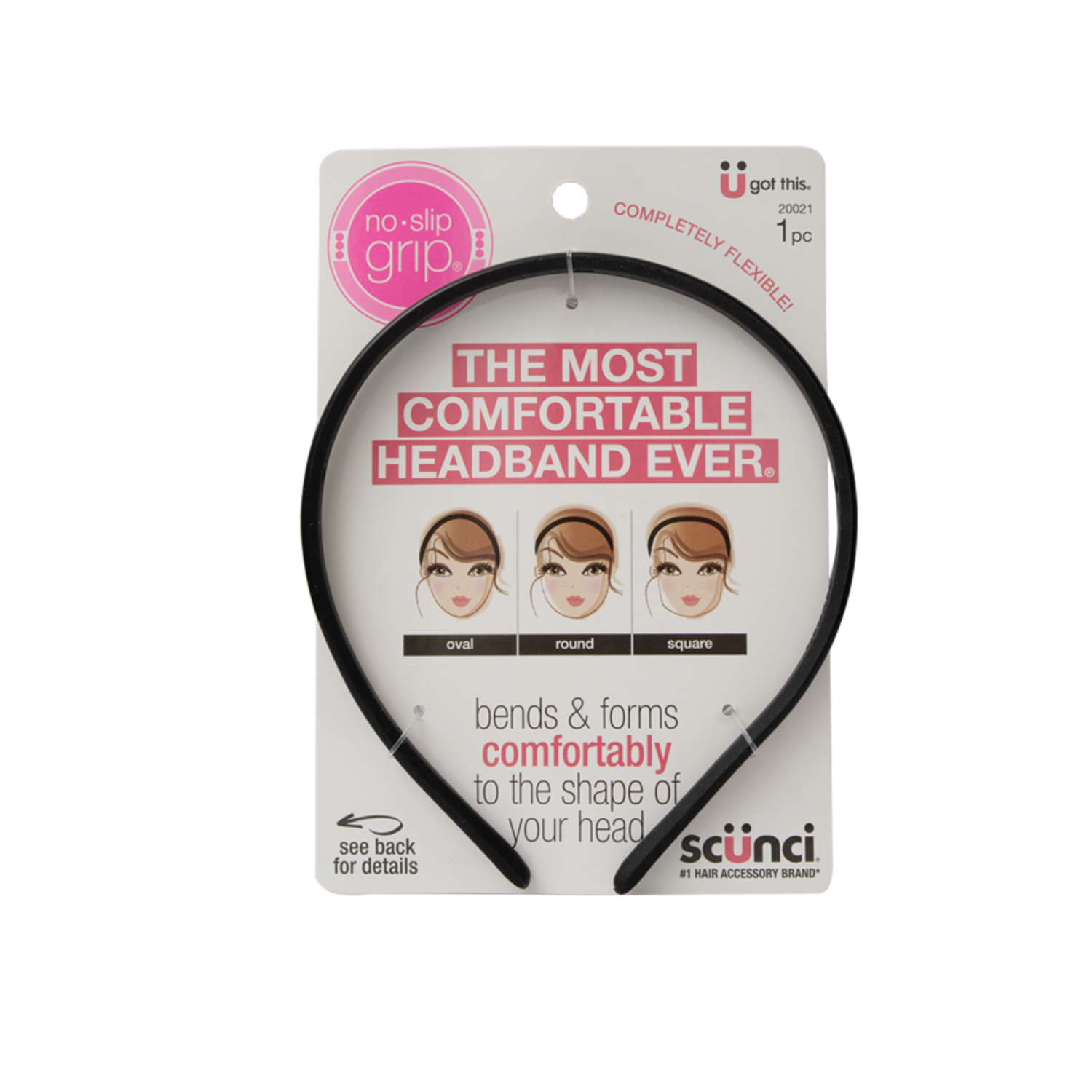 Vinchas De Cabello Tipo Diadema Flexible Cómoda De 15 Cm CONAIR Longitud Perfecta