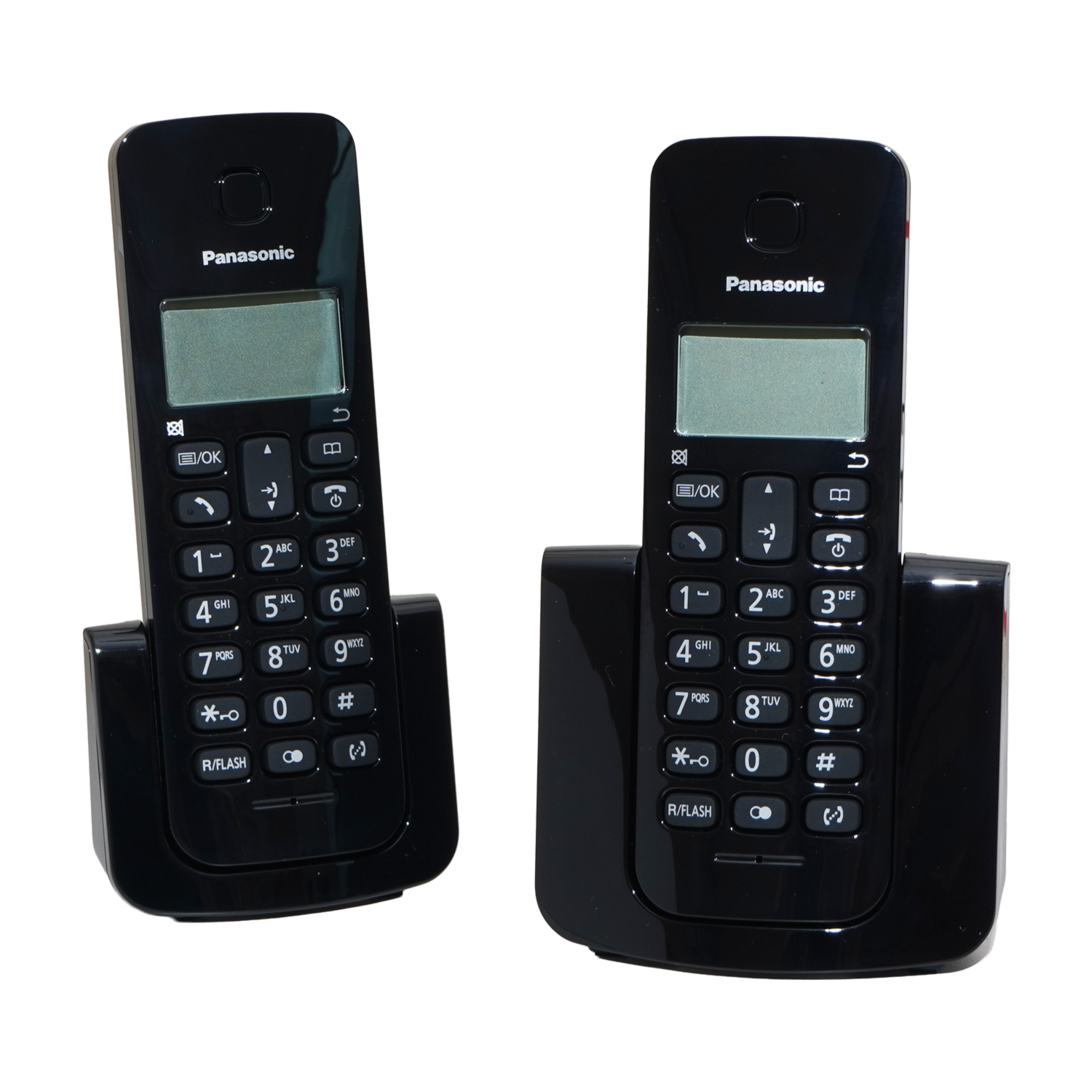 Teléfono Negro 2 Auriculares PANASONIC Inalámbrico
