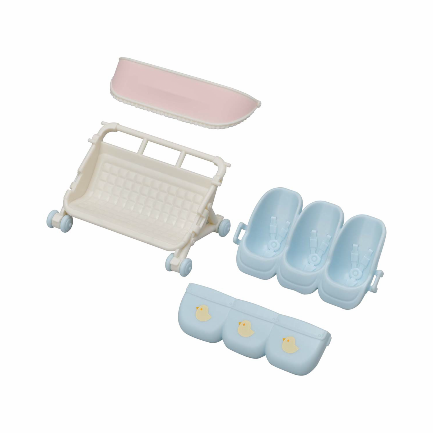 Set De Juego Coche Para Trillizos SYLVANIAN FAMILIES 4 Piezas