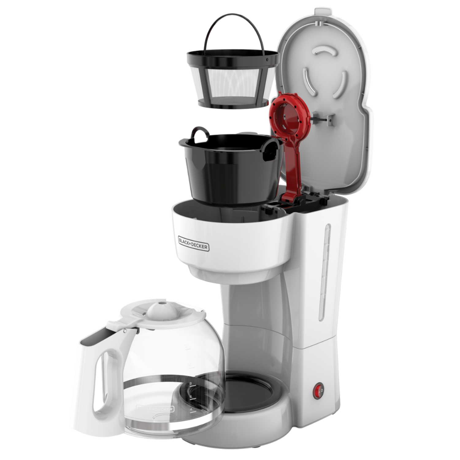 Cafetera Eléctrica Tecnología Vortex Con Filtro CM0916W BLACK & DECKER 12 Tazas