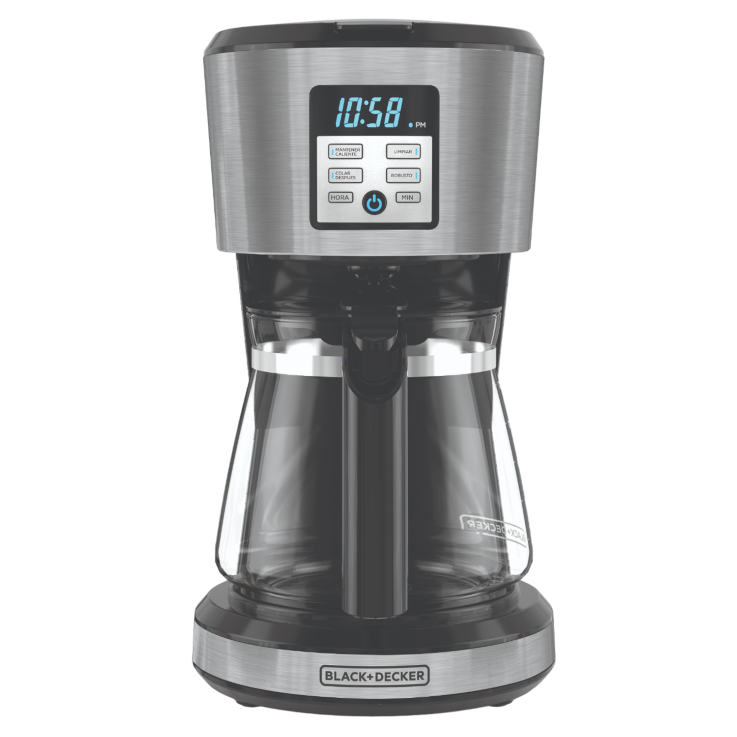 Cafetera Programable Con Filtro Y Jarra De Vidrio CM1331S-LA BLACK & DECKER 12 Tazas
