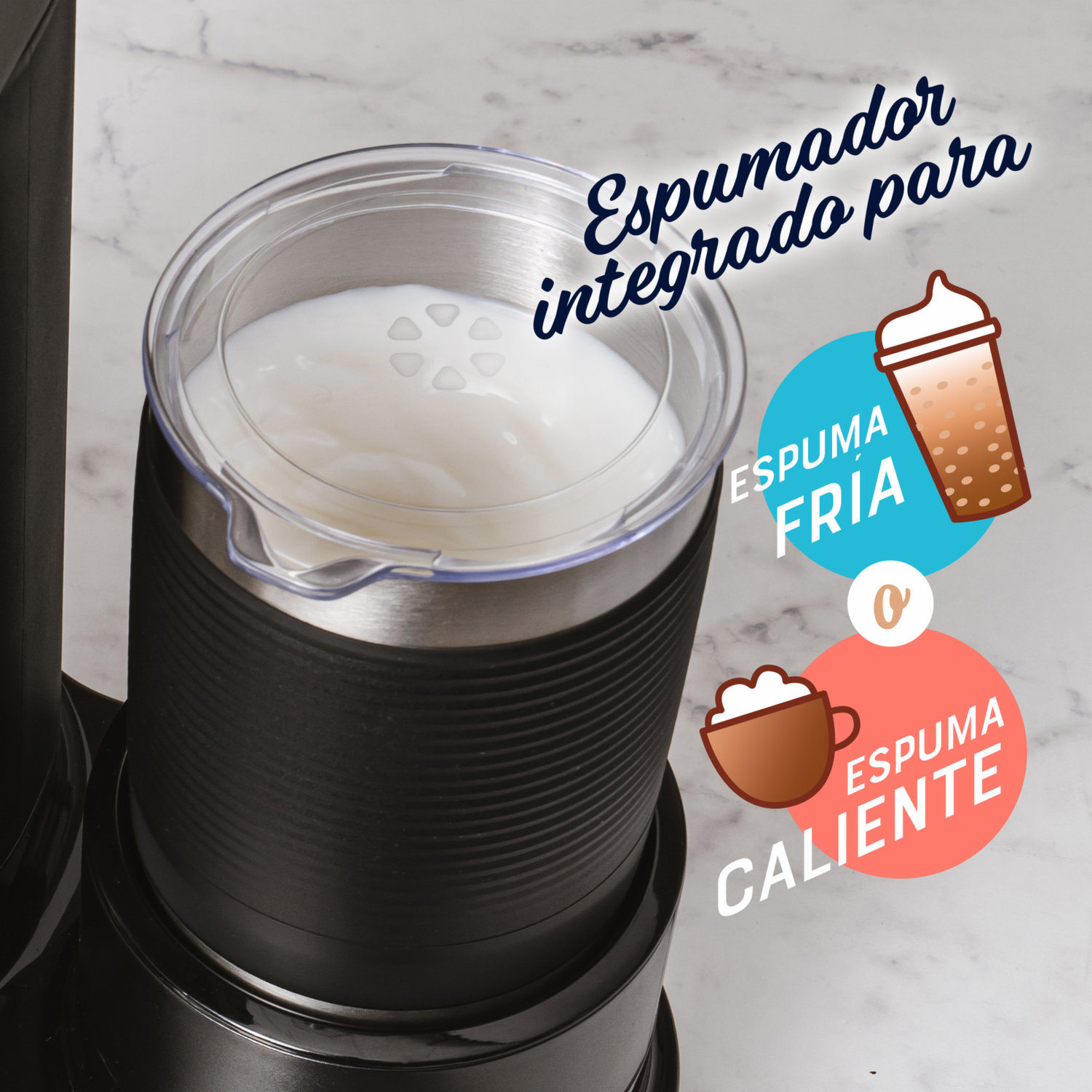 Cafetera Eléctrica Latte 4 En 1 BVSTDC02B-013 OSTER 2 Tazas