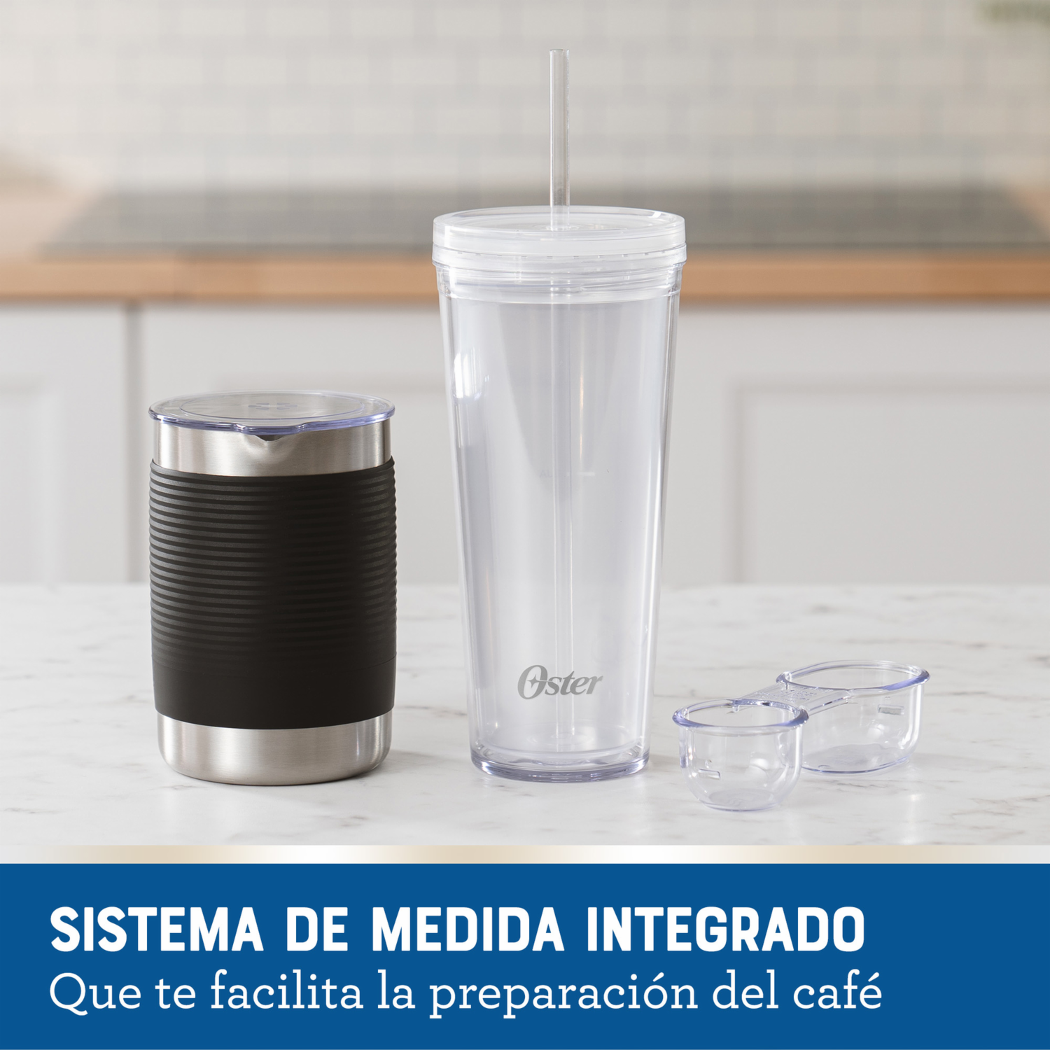 Cafetera Eléctrica Latte 4 En 1 BVSTDC02B-013 OSTER 2 Tazas