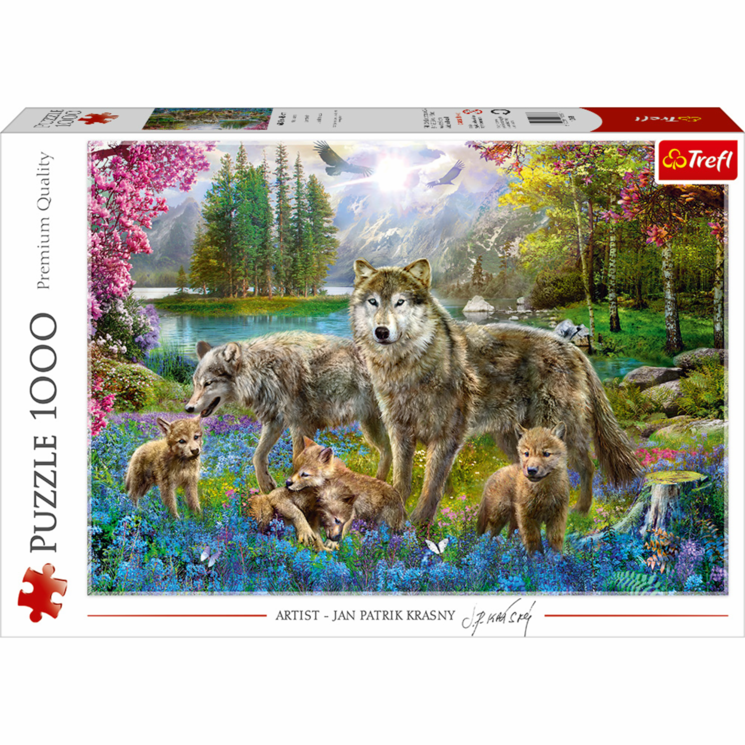 Rompecabezas Familia Lobos TREFL 1000 Piezas - Megamaxi