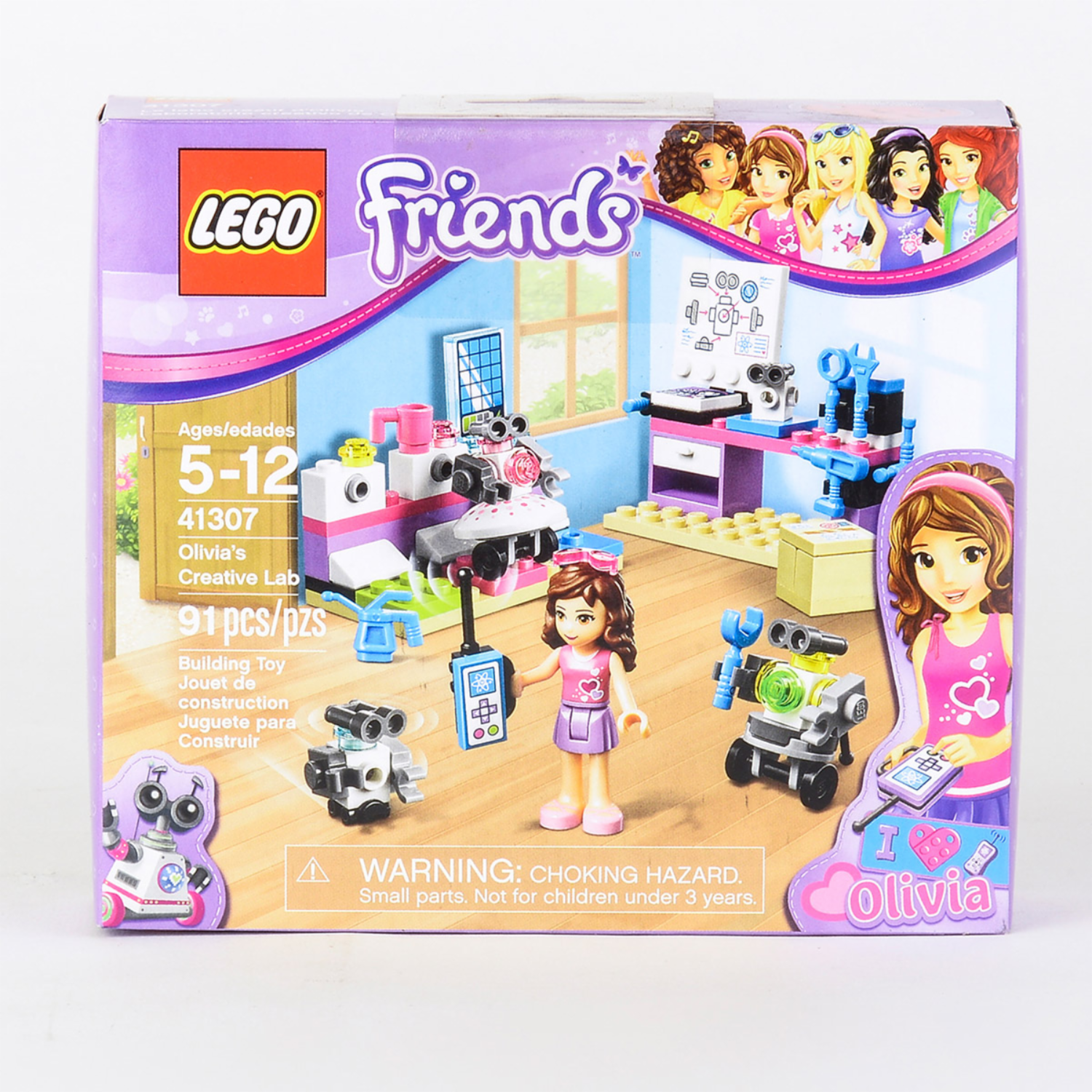 Bloques De Armar Laboratorio Creativo De Olivia LEGO FRIENDS 91 Piezas