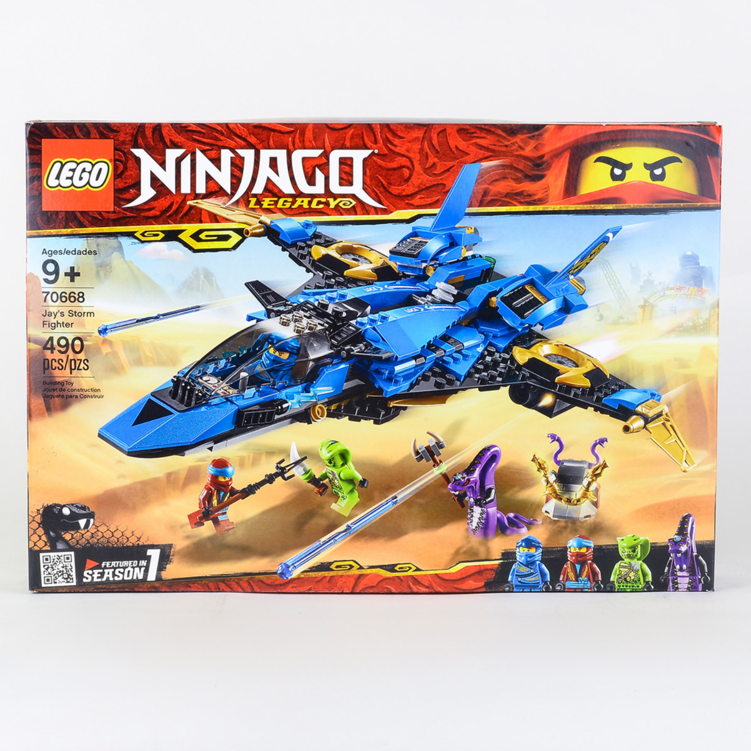 Bloques De Armar El Luchador Contra Tormentas De Jay LEGO NINJAGO 490 Piezas