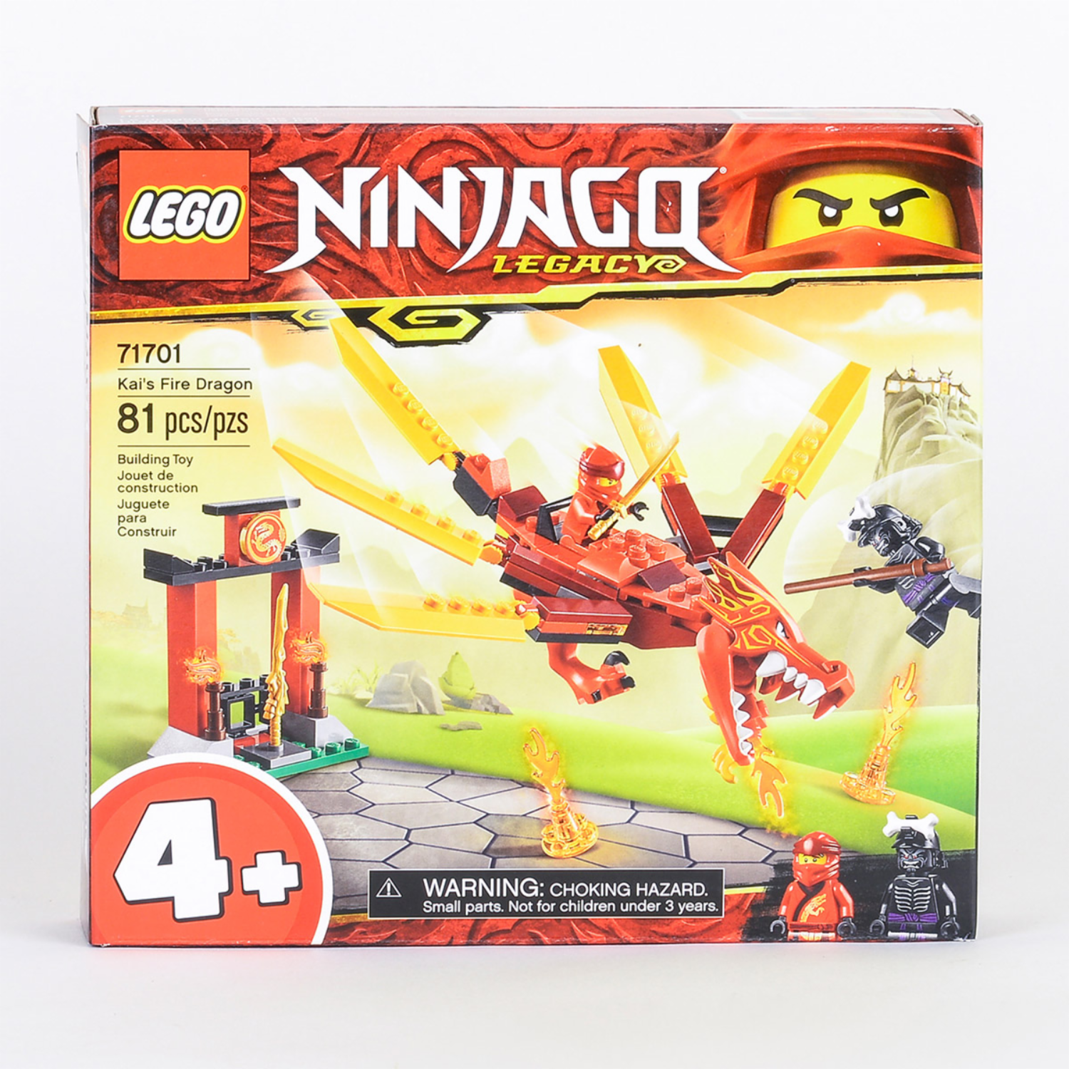 Bloques De Armar El Dragón De Fuego De Kai LEGO NINJAGO 81 Piezas