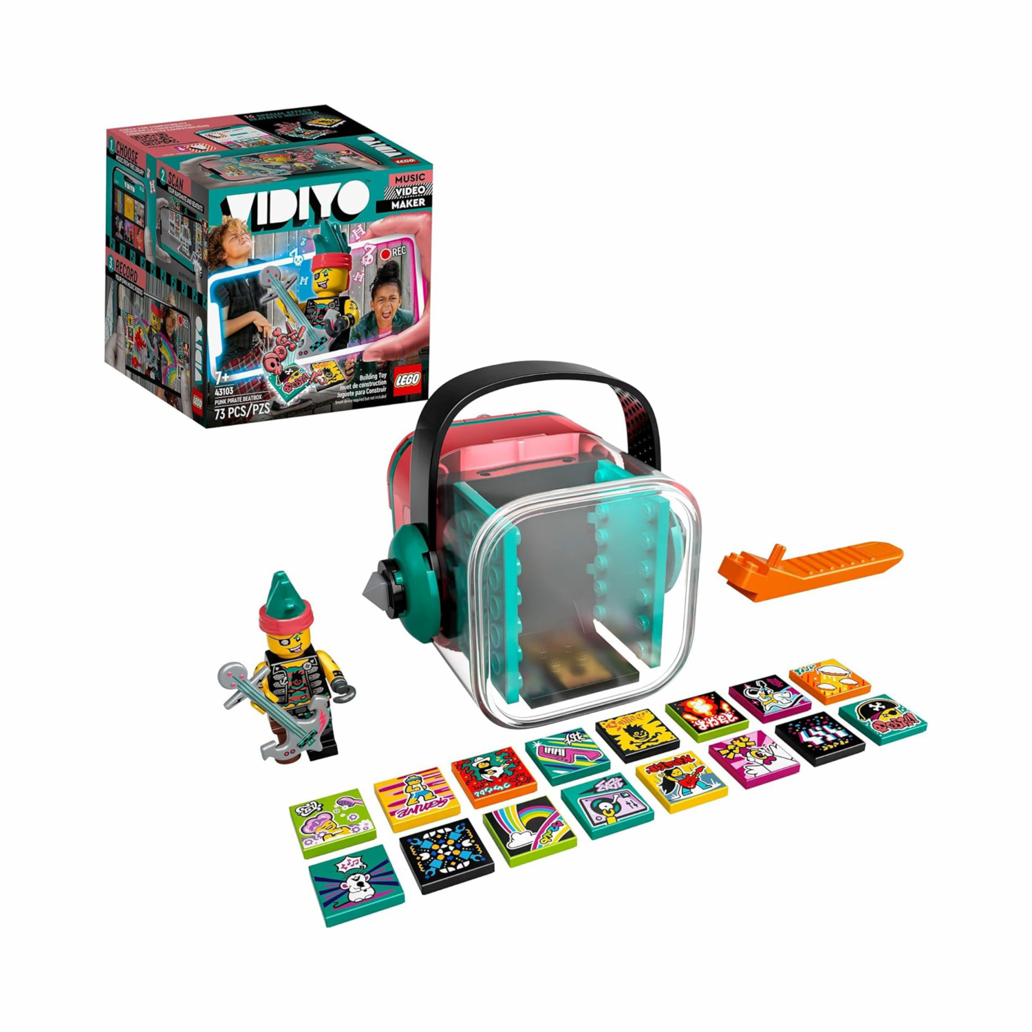 Bloques De Armar Pirata Punk Beat Box LEGO VIDIYO 73 Piezas