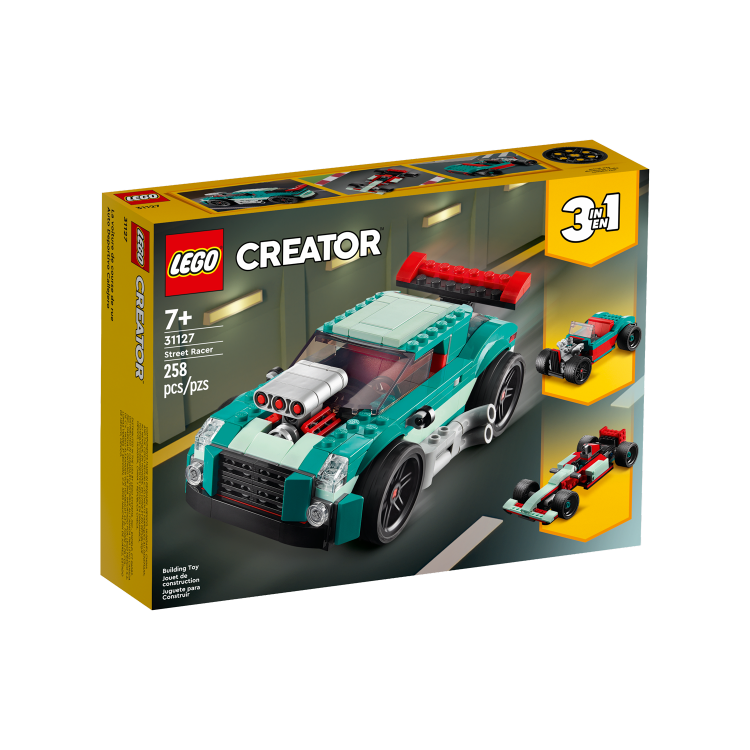 Bloques De Armar Auto Deportivo Callejero LEGO CREATOR 258 Piezas