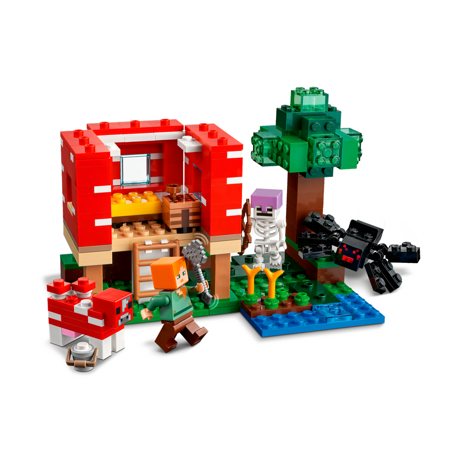 Bloques De Armar La Casa Champiñón LEGO MINECRAFT 272 Piezas