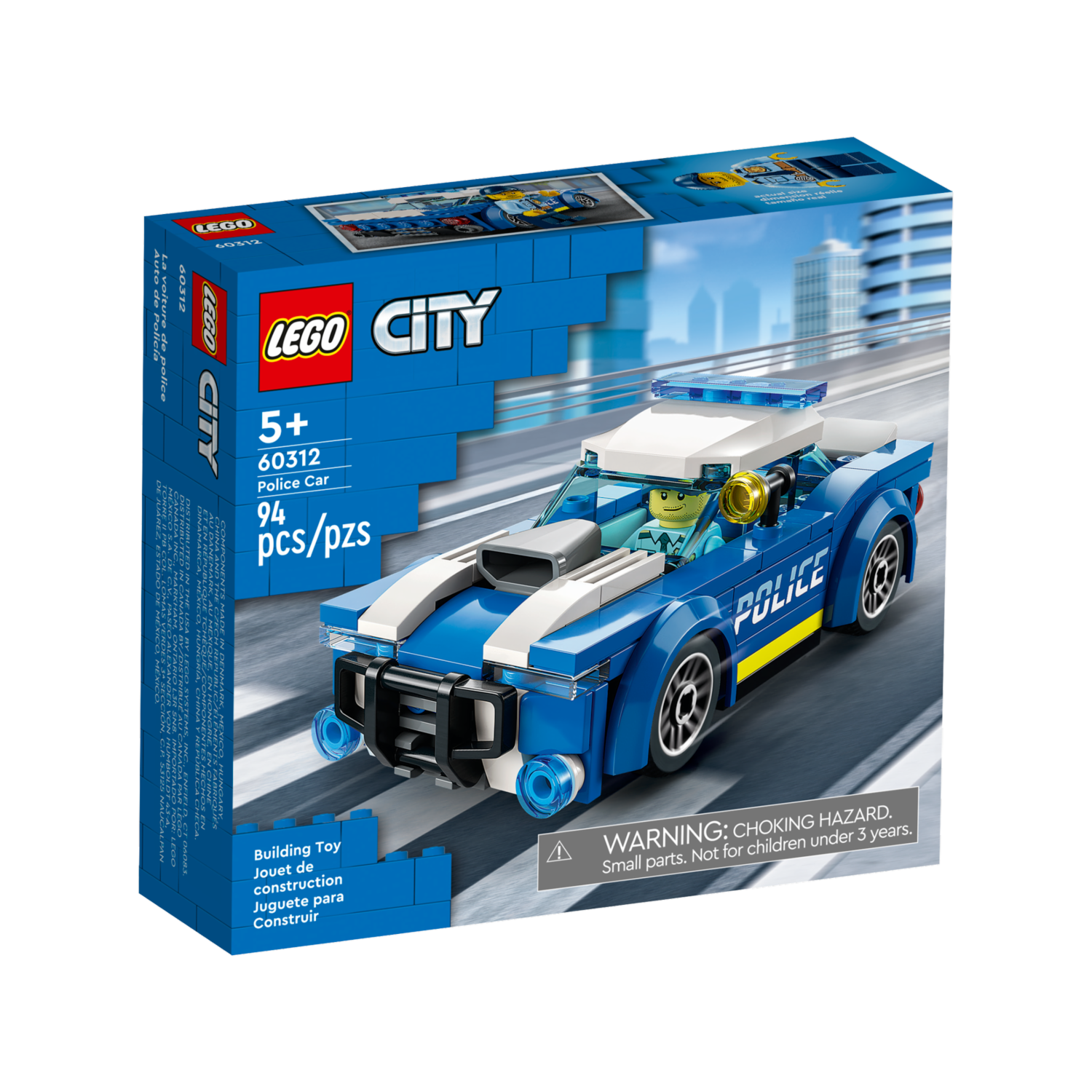 Bloques De Armar Auto De Policía LEGO CITY 94 Piezas