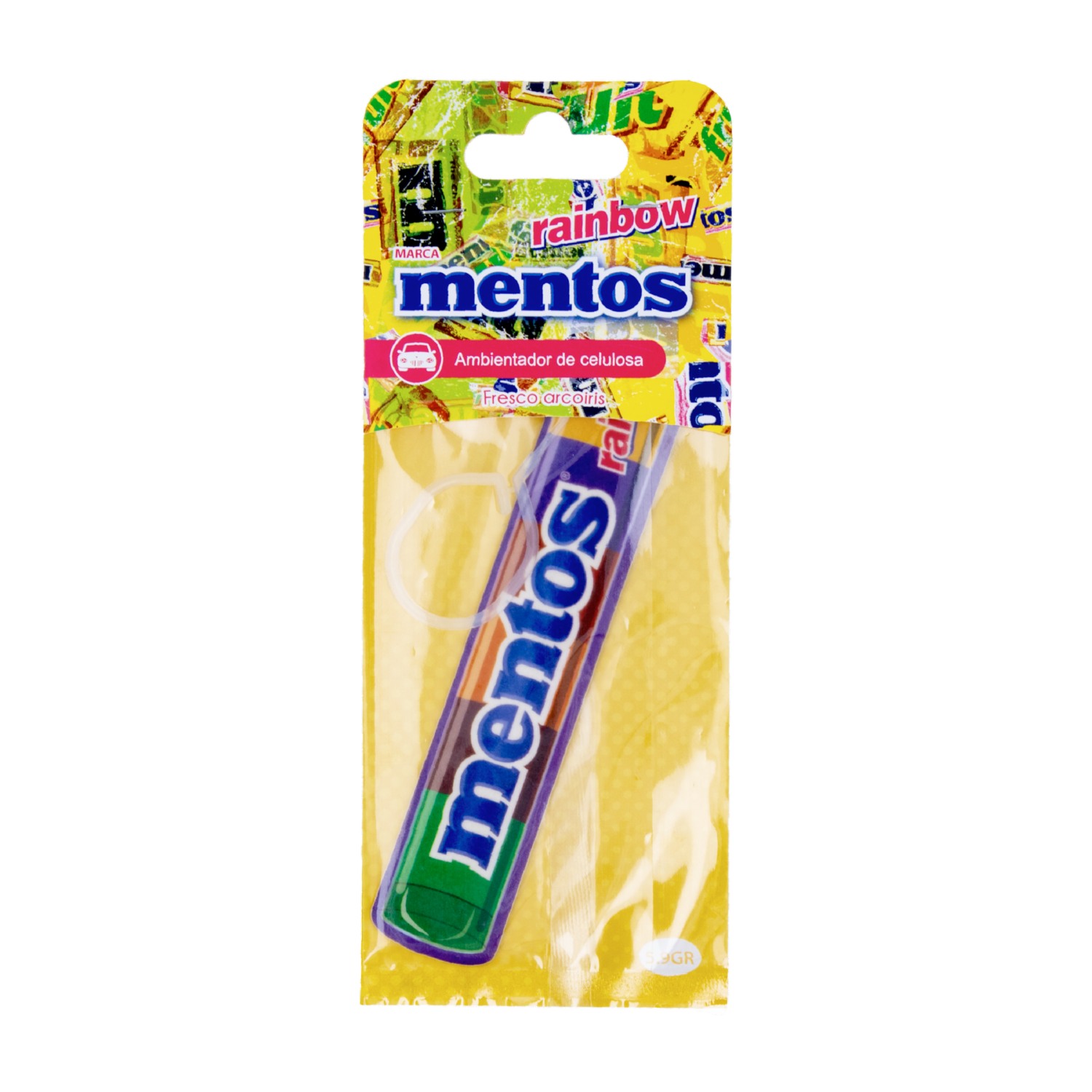 Ambiental Para Auto Papel Fragancia Arco Iris MENTOS 5.9 G
