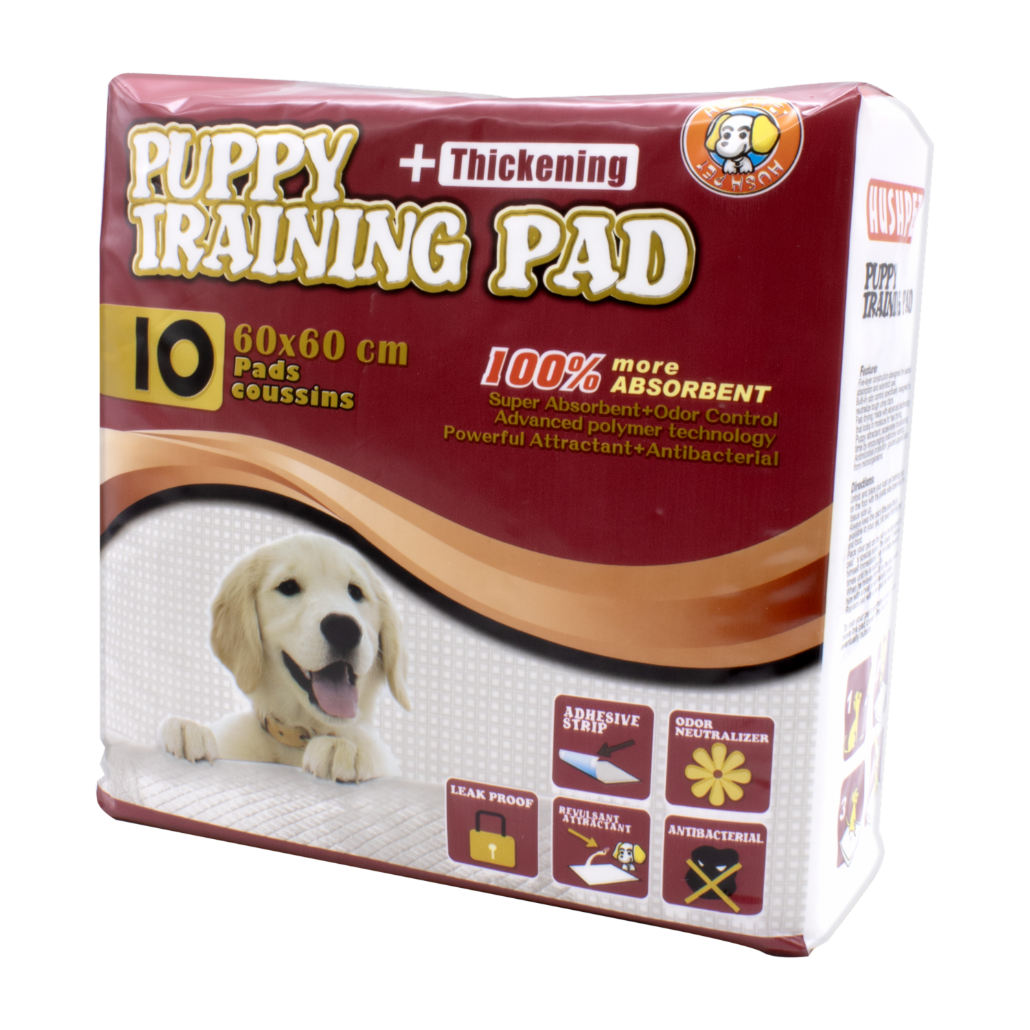 Pañal Piso Para Mascotas HUSHPET X 10 Uds