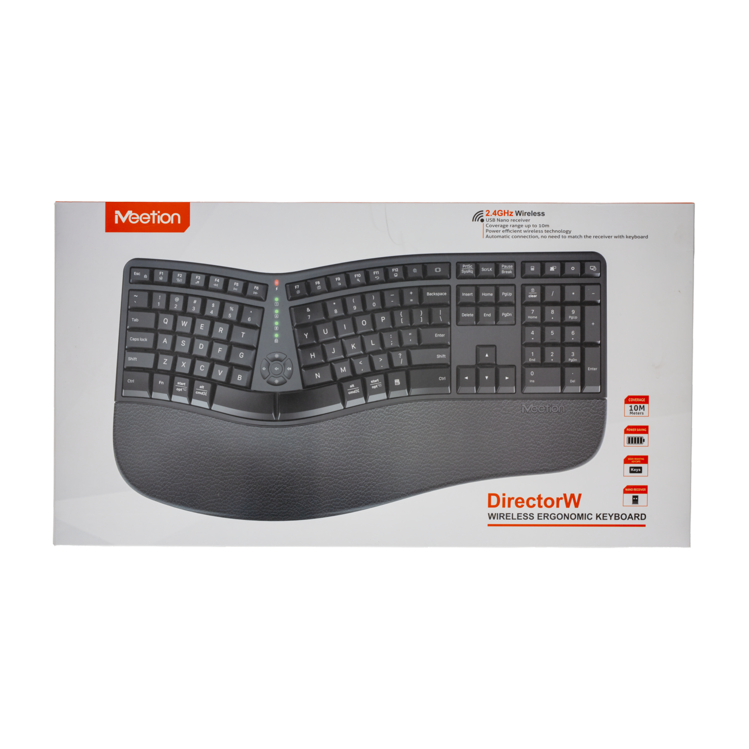 Teclado Ergonómico Director-W MEETION Inalámbrica