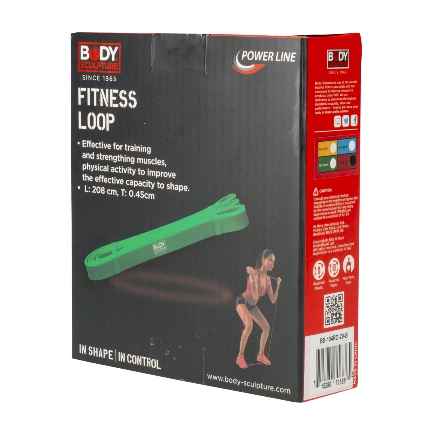 Banda De Resistencia Para Agilidad De Látex Rojo BODY SCULPTURE 208 Cm