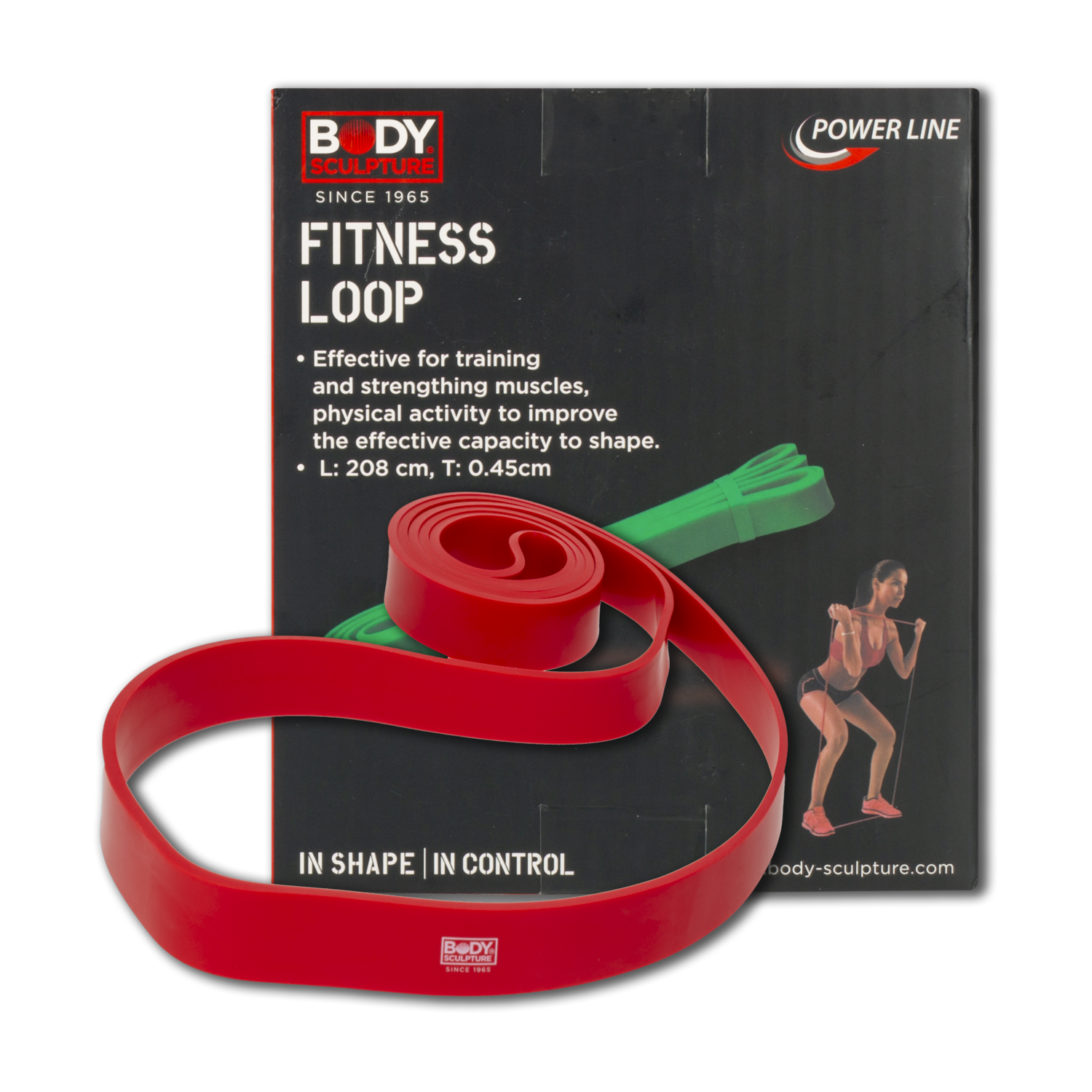 Banda De Resistencia Para Agilidad De Látex Rojo BODY SCULPTURE 208 Cm