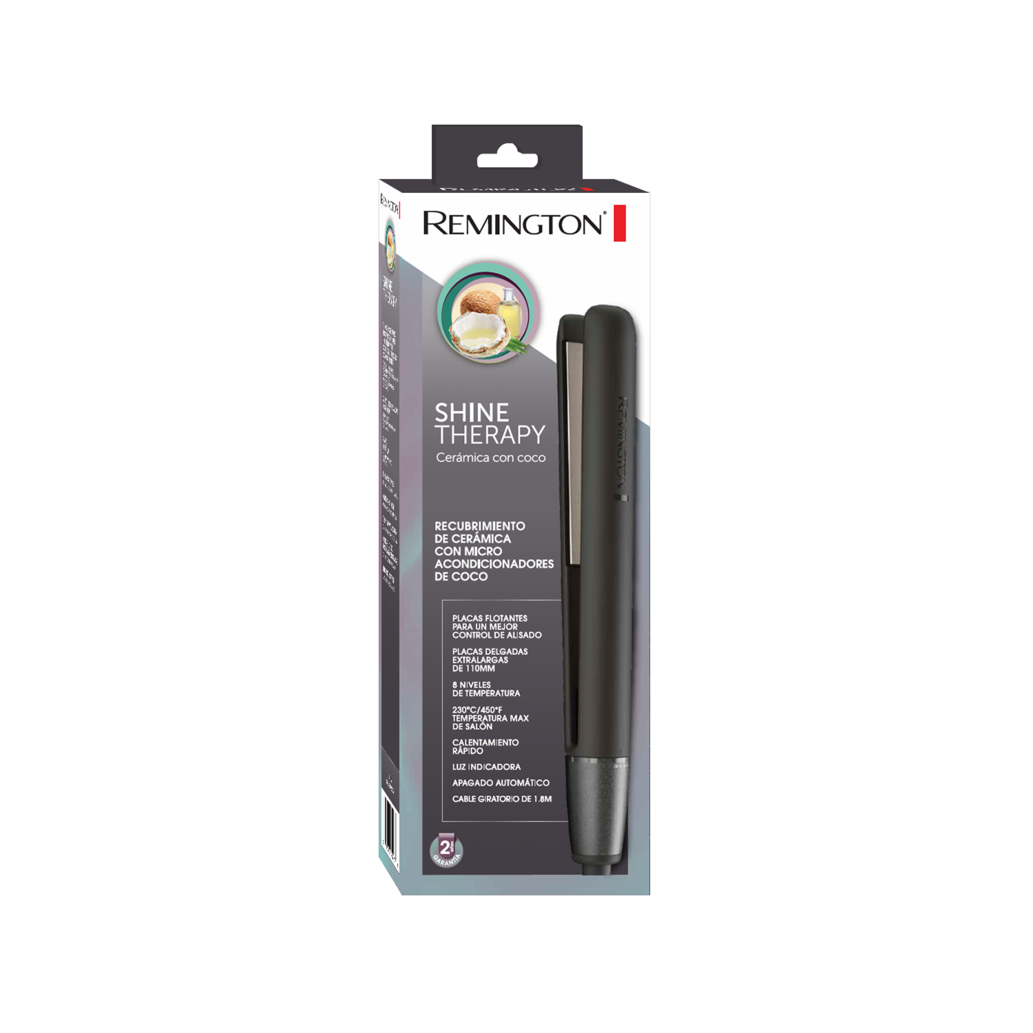 Plancha Alisadora Con Cerámica Y Coco REMINGTON S4A500-F