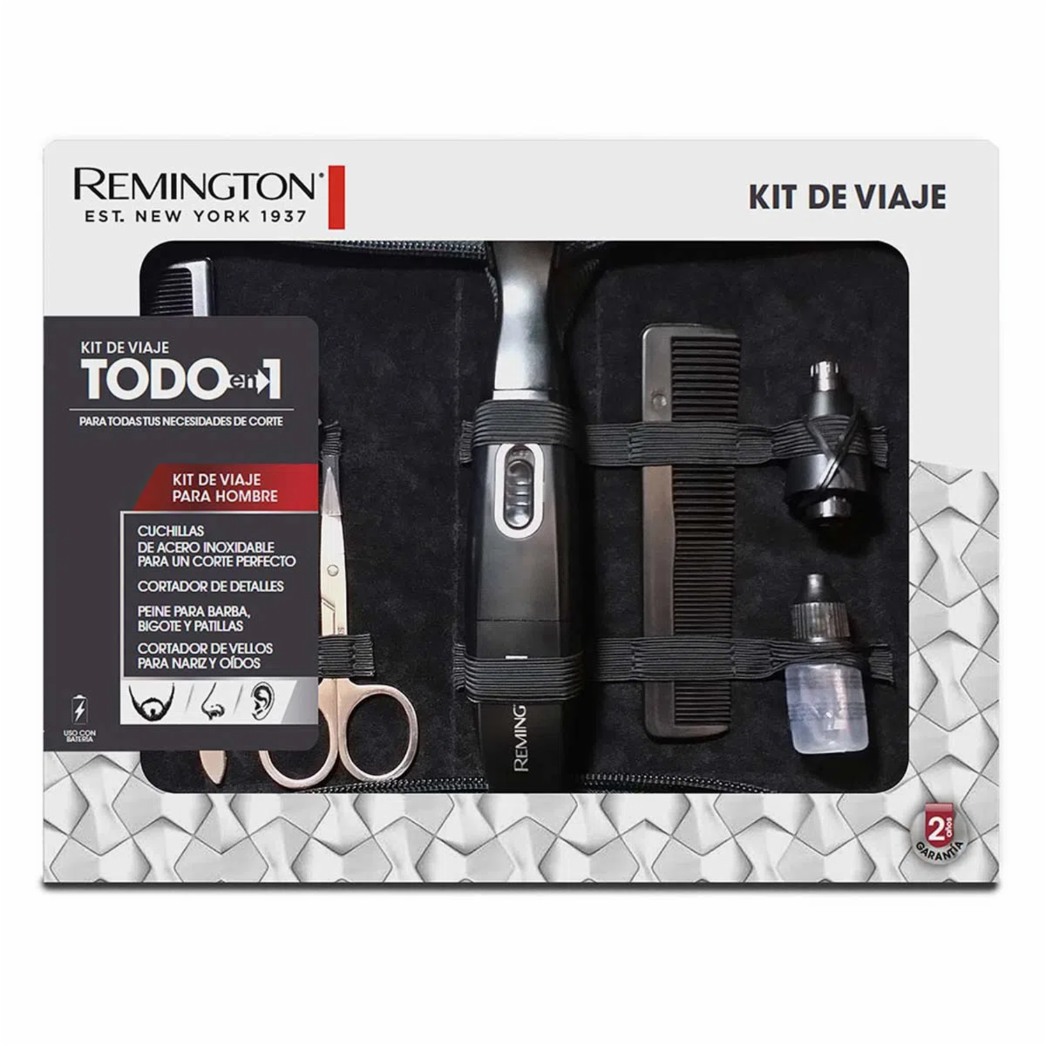Kit Para Viaje Todo En 1 REMINGTON Con Estuche