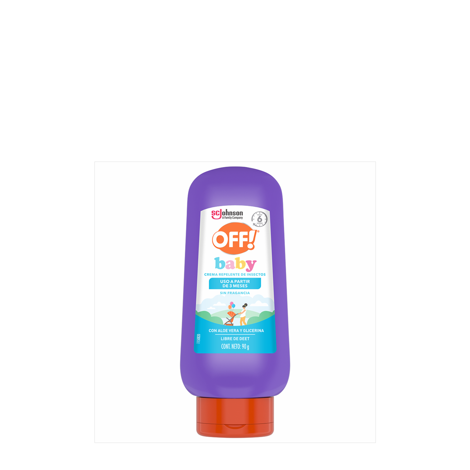 Repelente Infantil Antimosquitos Baby Lotion OFF! 90 G