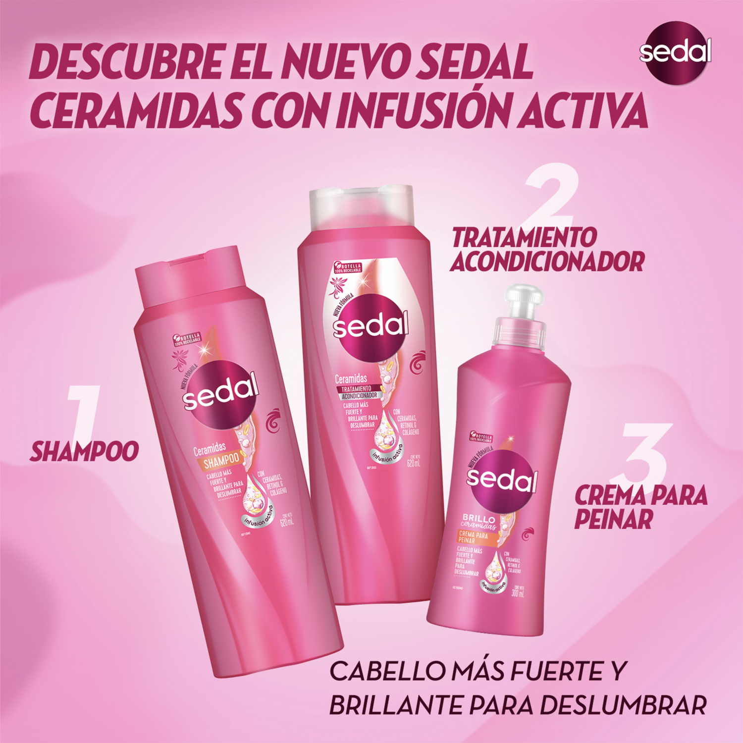 Crema Para Peinar Ceramidas SEDAL 300 Ml