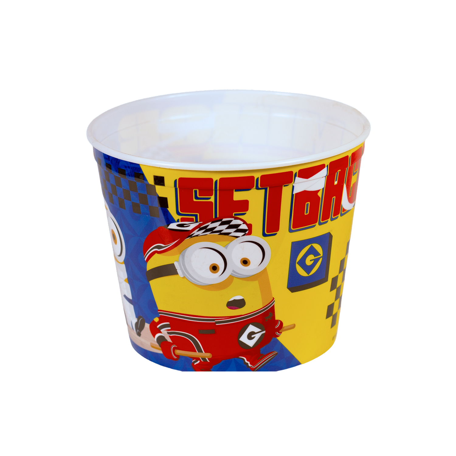 Pote Recipiente Para Canguil Diseño Minions FUN KIDS Unidad