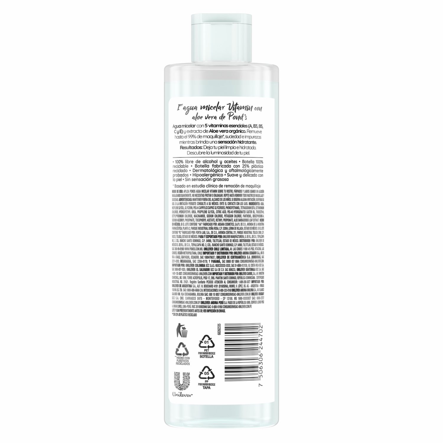 Agua Micelar Con Aloe POND’S 300 Ml
