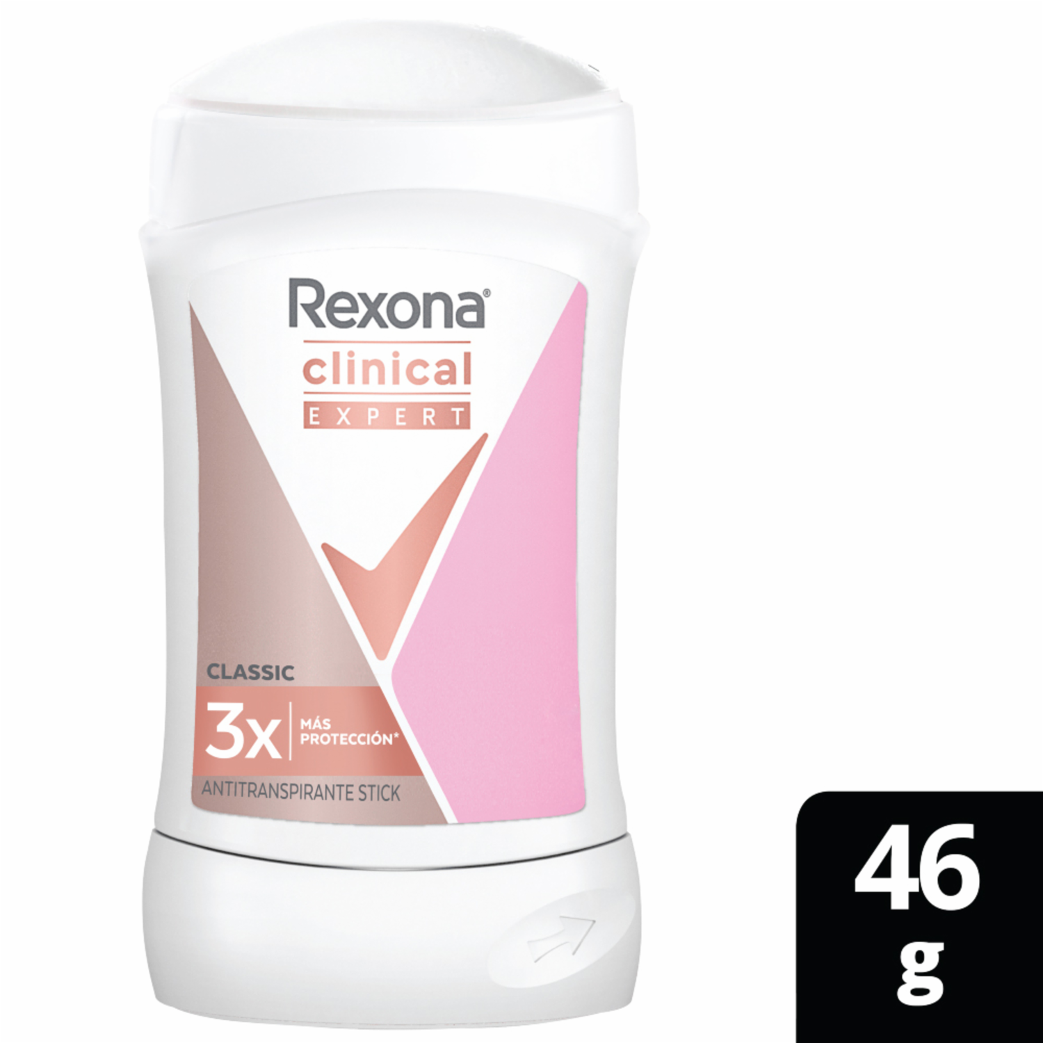 Desodorante En Barra Para Dama Antitranspirante Clinical Expert REXONA 46 G