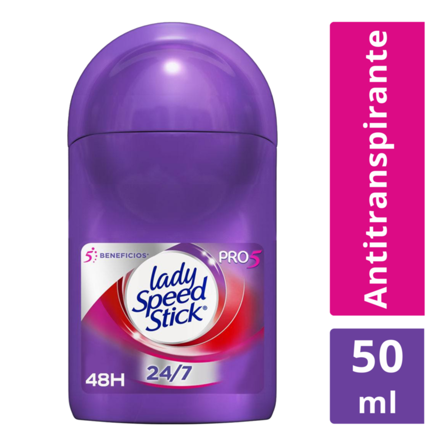 Desodorante En Roll On Para Mujer Protección 5 En 1 LADY SPEED STICK 50 Ml