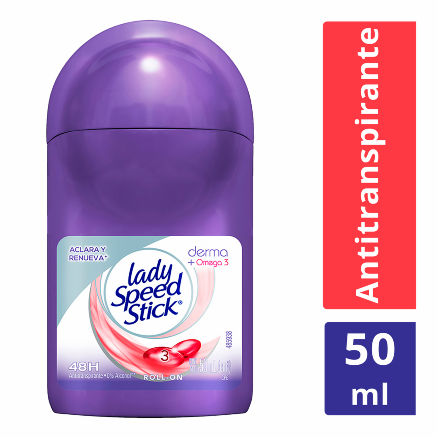 Desodorante En Roll On Para Mujer Derma Care Y Omega 3 LADY SPEED STICK 50 Ml