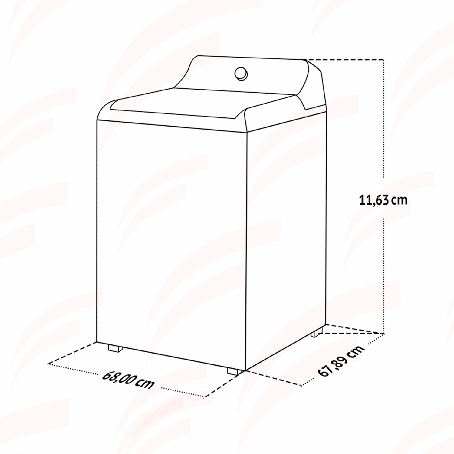 Lavadora de Ropa Automática LME79104WBAB1 MABE 19 Kilos