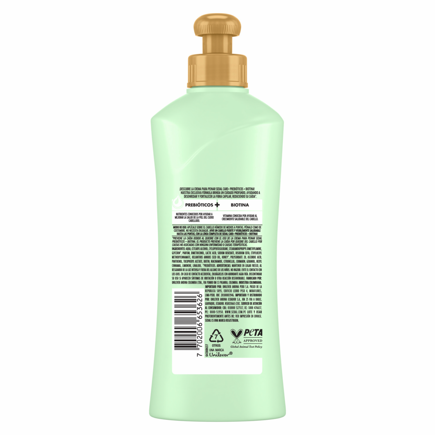Crema Para Peinar Prebiótico Con Biotina SEDAL 300 Ml