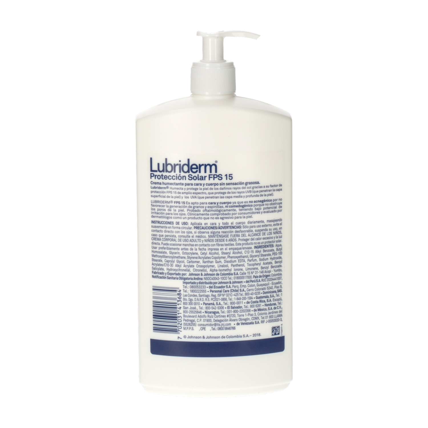 Crema Corporal Con  Uv15 LUBRIDERM 946 Ml