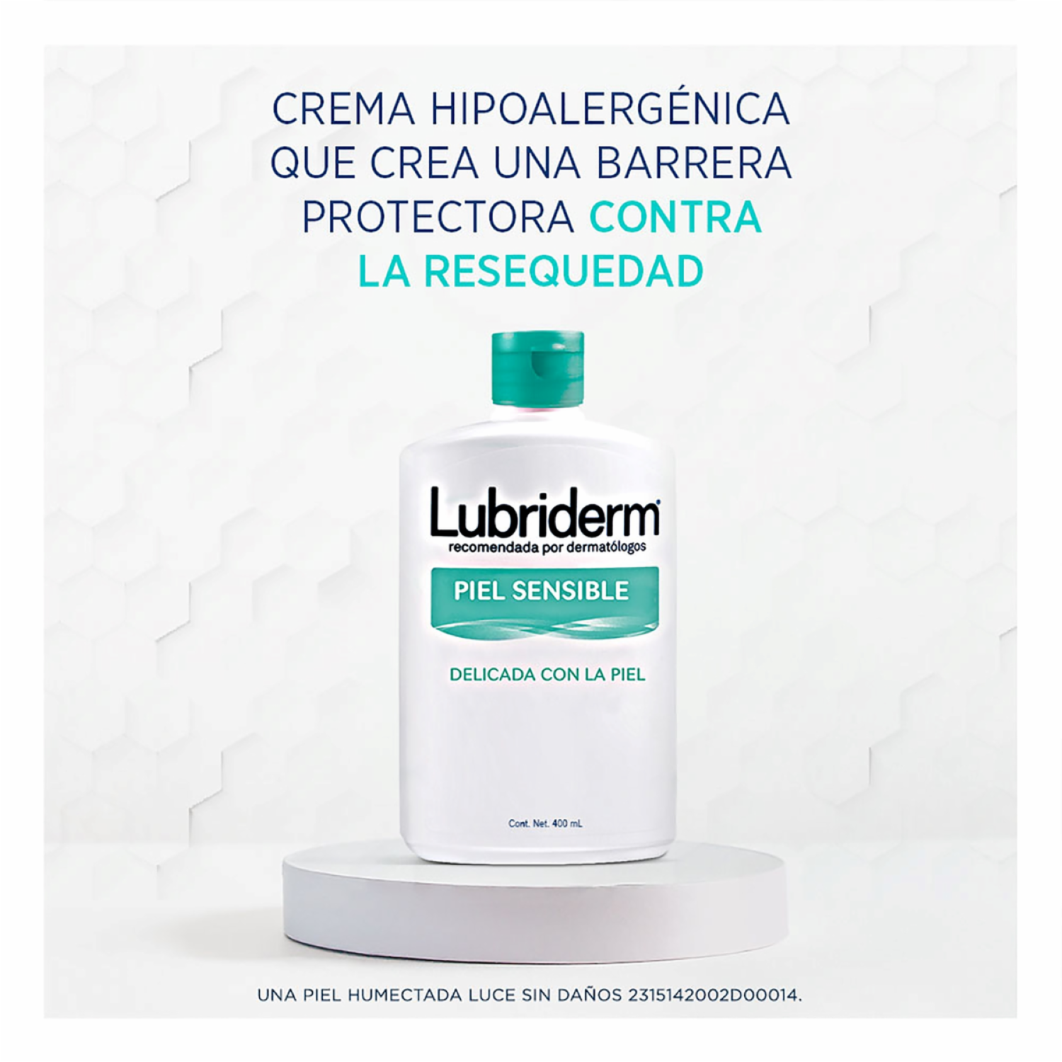 Crema Corporal Piel Sensible LUBRIDERM 400 Ml