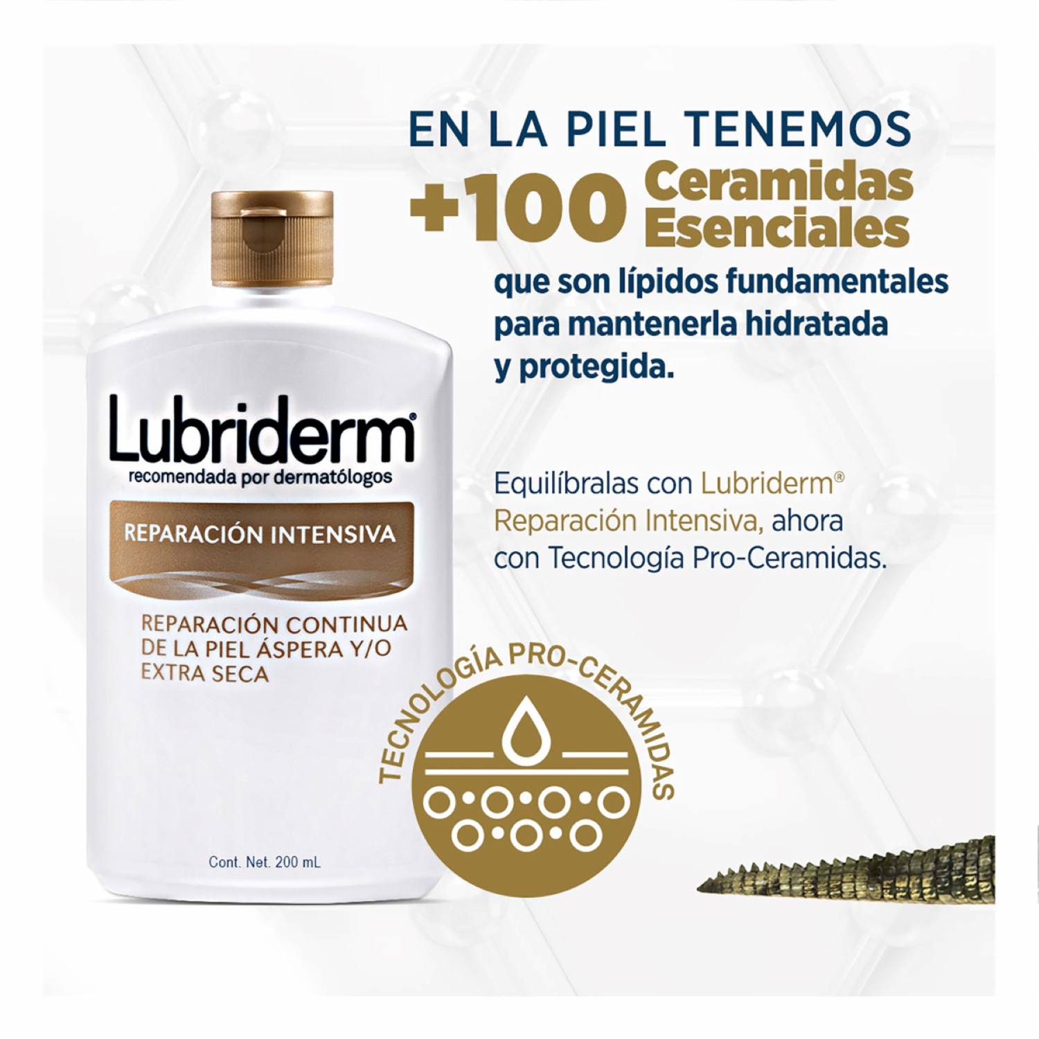 Crema Corporal Reparación Intensiva LUBRIDERM 200 Ml