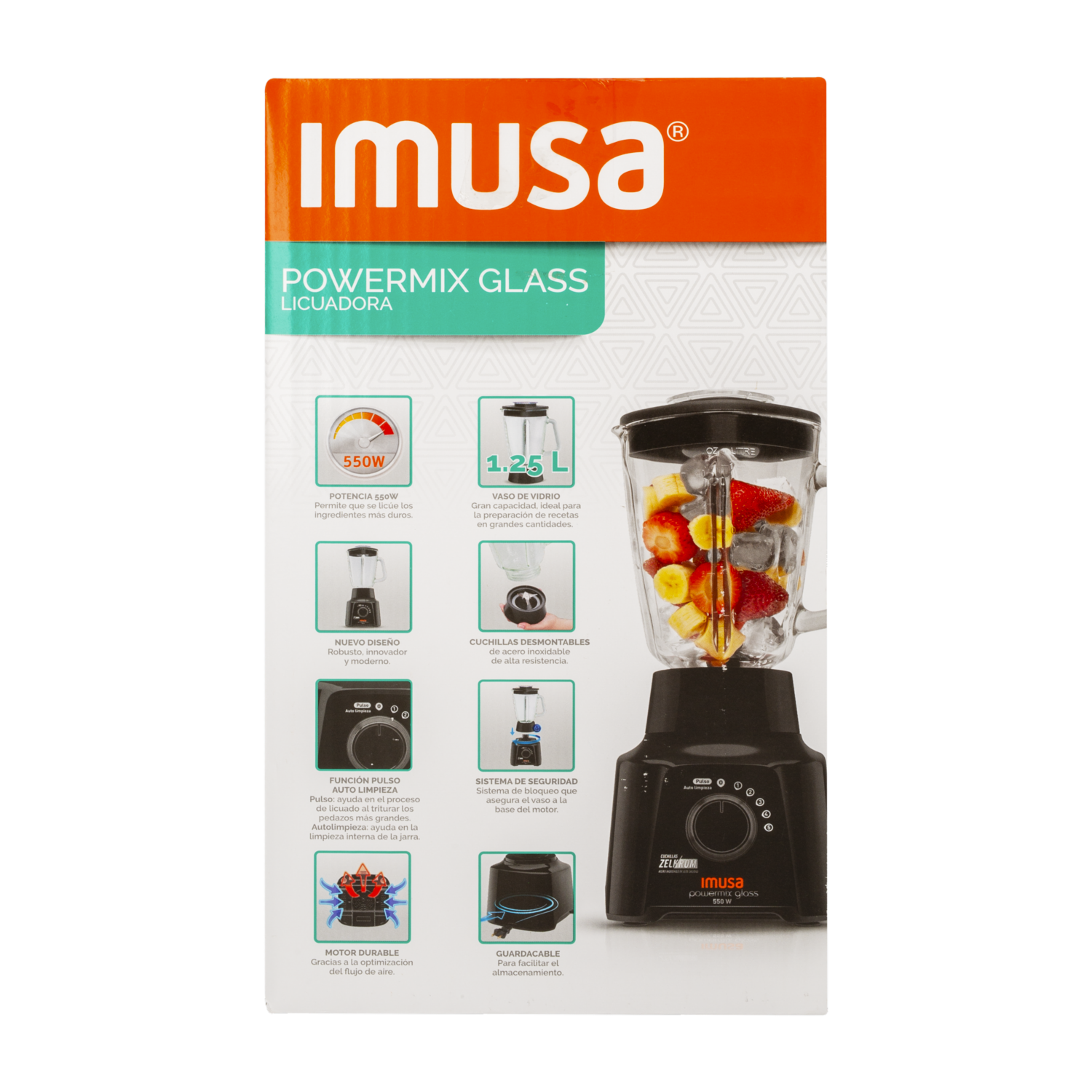 Licuadora 550 Watts Powermix 5861032007 IMUSA 5 Velocidades