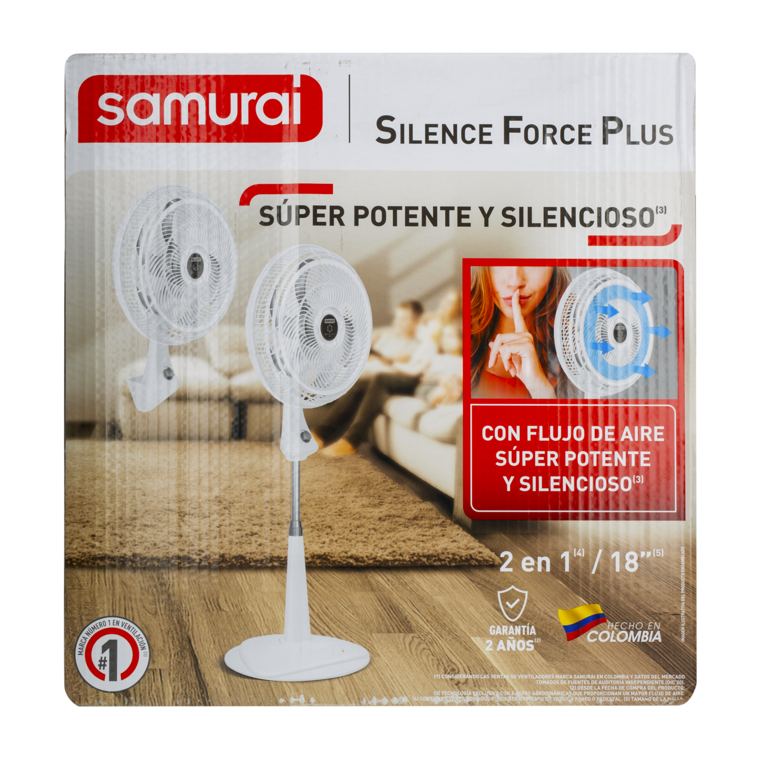 Ventilador Silencioso Force Plus SAMURAI 5861032054