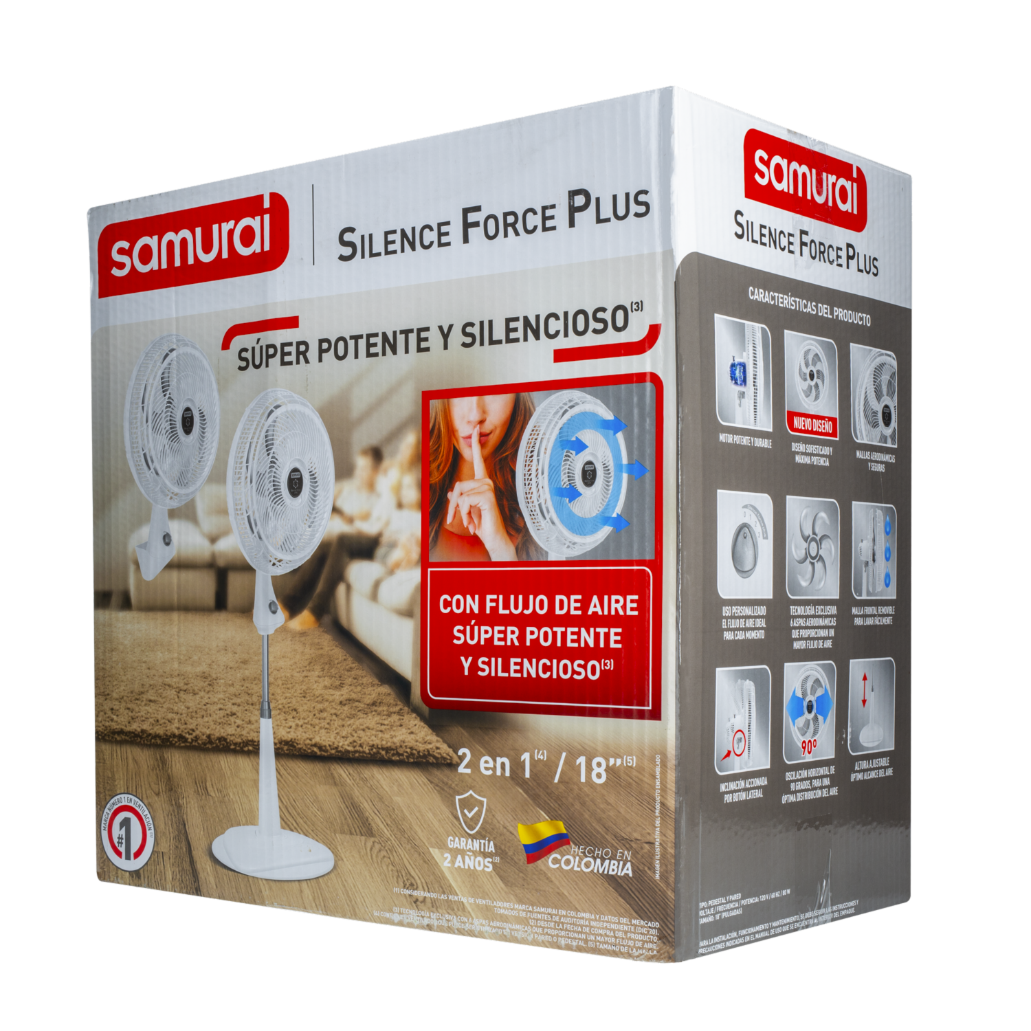 Ventilador Silencioso Force Plus SAMURAI 5861032054